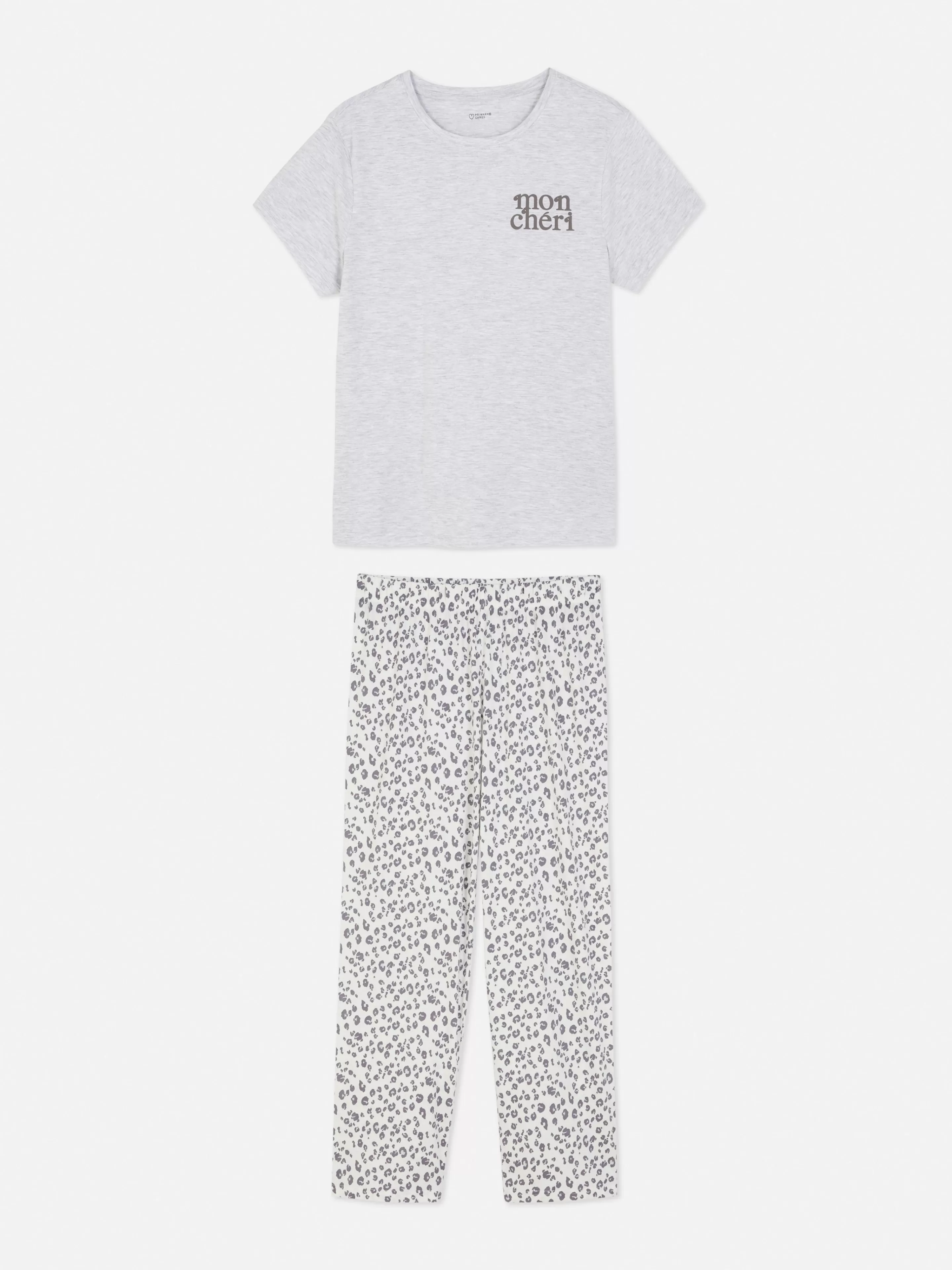 Mujer Primark Sets De Pijamas | Pijama De Punto De Manga Corta Con Estampado Gráfico