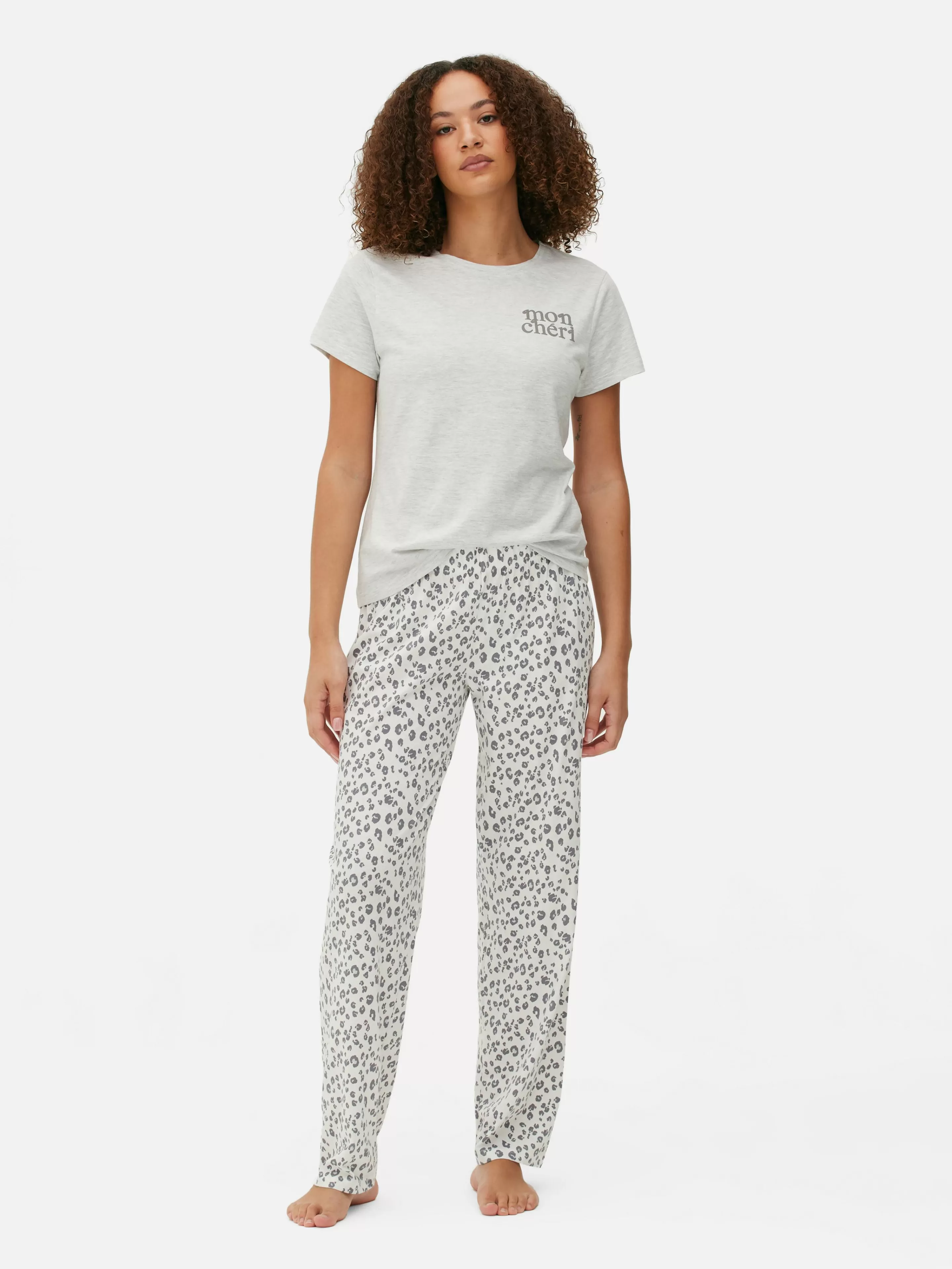 Mujer Primark Sets De Pijamas | Pijama De Punto De Manga Corta Con Estampado Gráfico