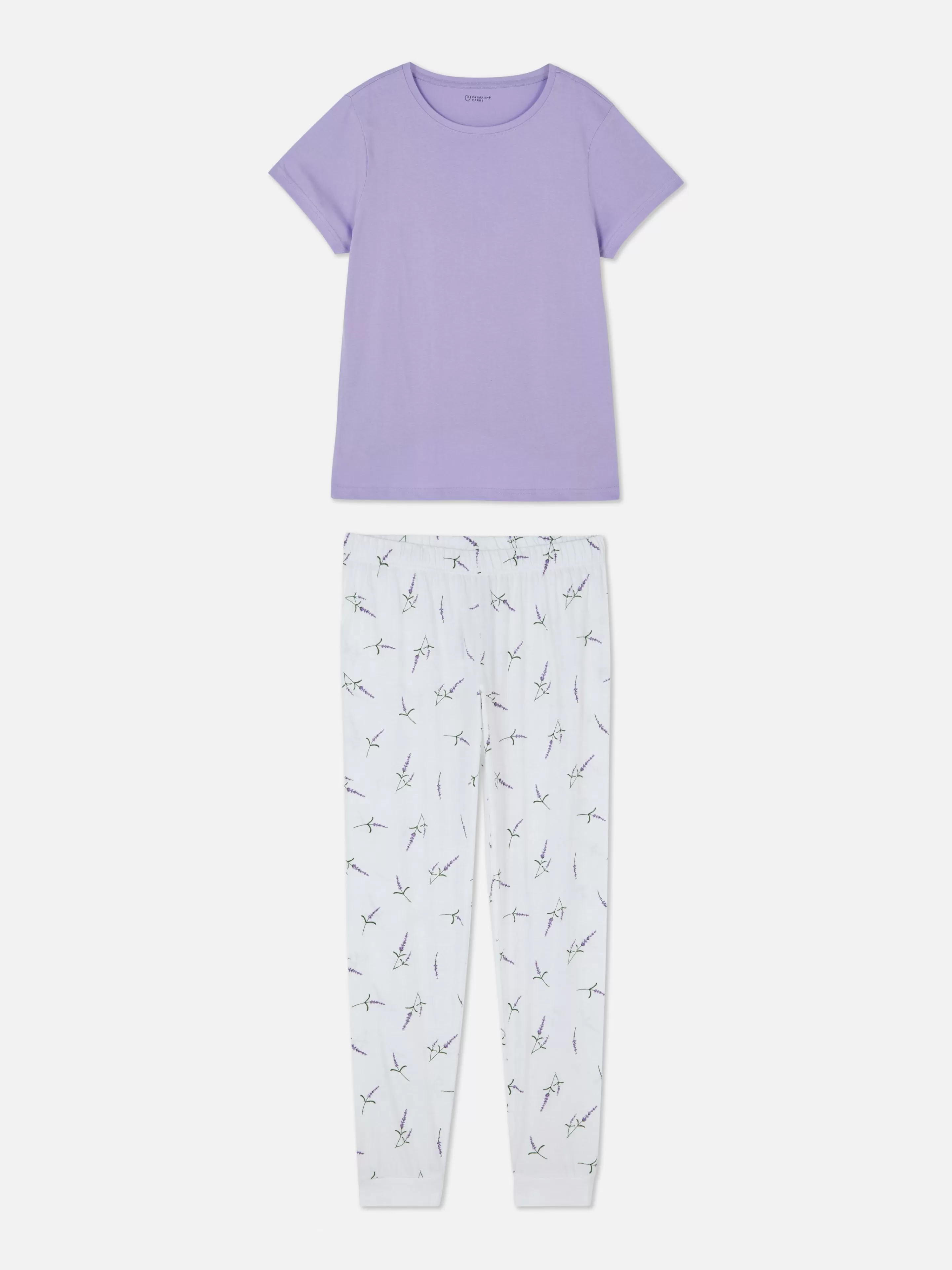 Mujer Primark Sets De Pijamas | Pijama De Punto De Manga Corta Estampado