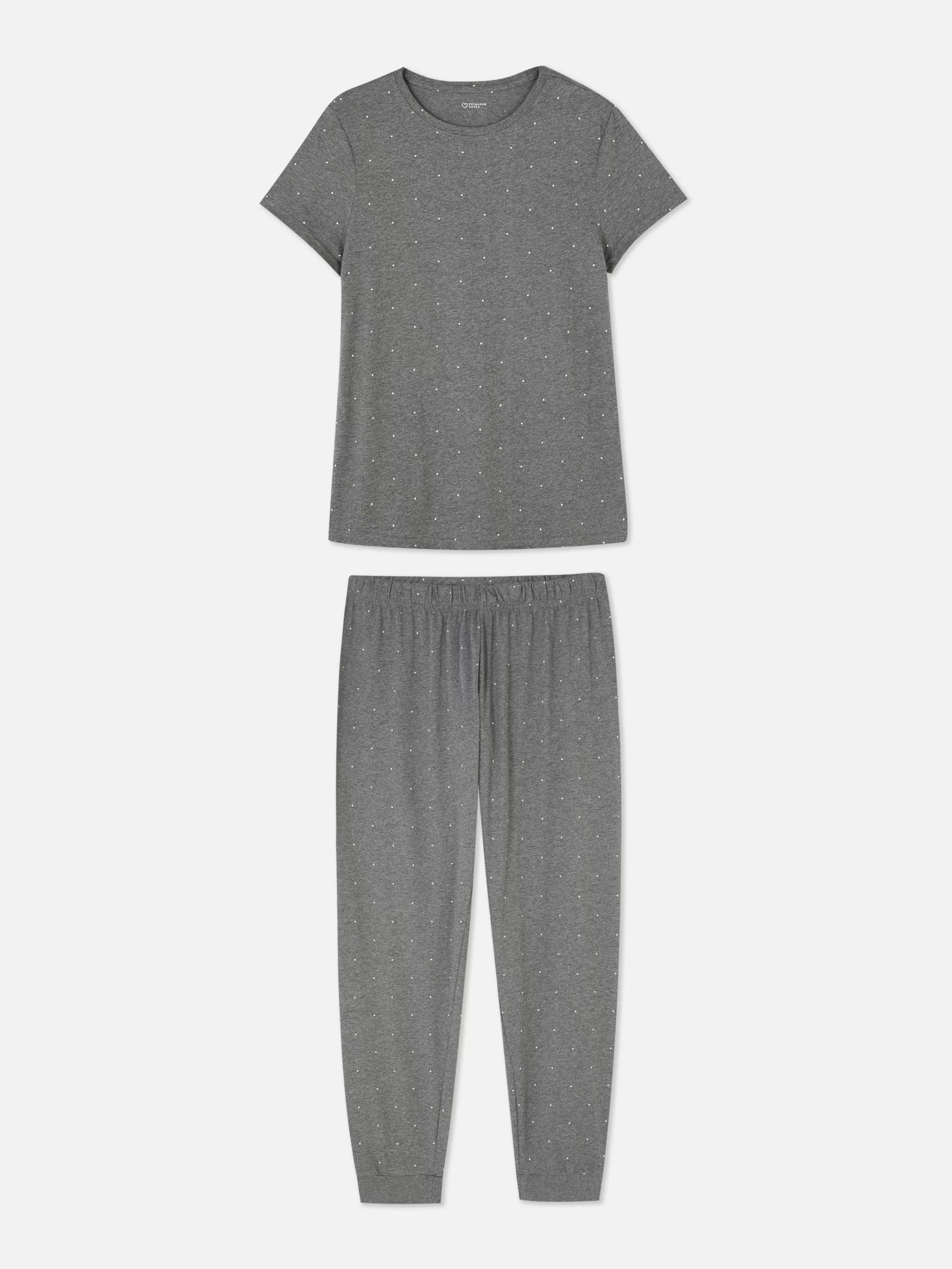 Mujer Primark Sets De Pijamas | Pijama De Punto De Manga Corta Estampado