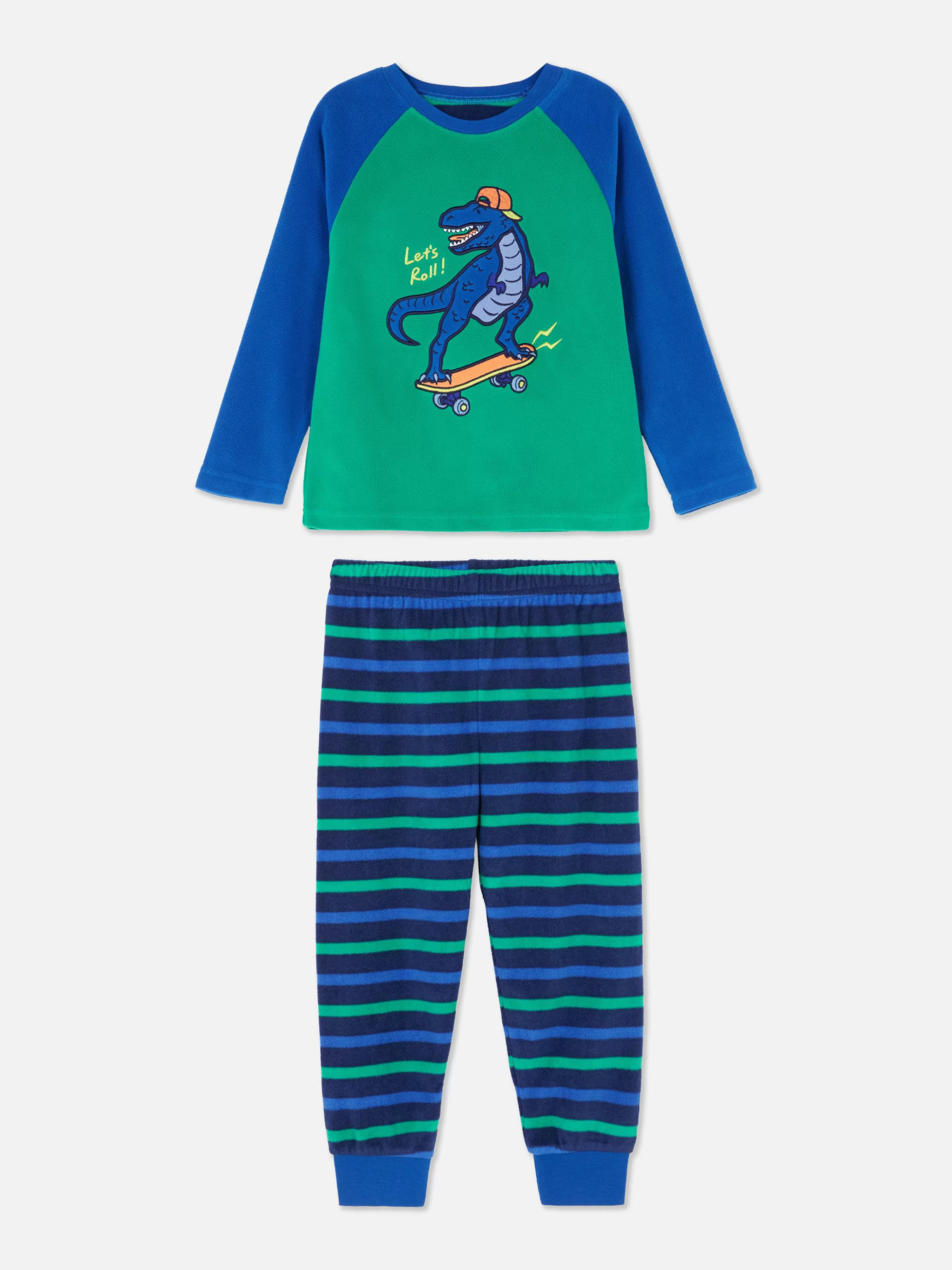 Niños Primark Pijamas Y Ropa Para Dormir | Pijama Polar Con Estampado De Dinosaurios