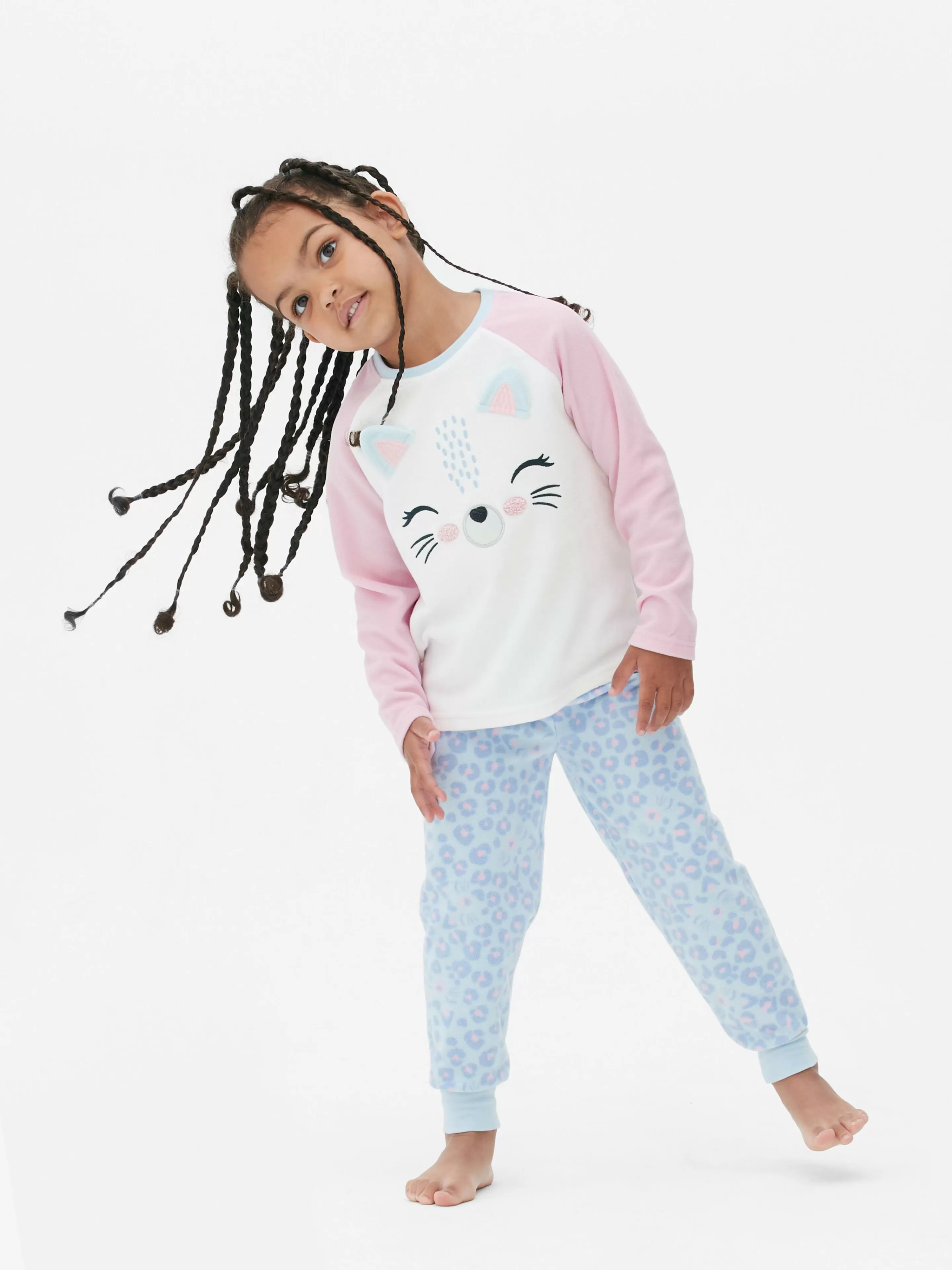 Niños Primark Pijamas Y Ropa Para Dormir | Pijama Polar Con Gato