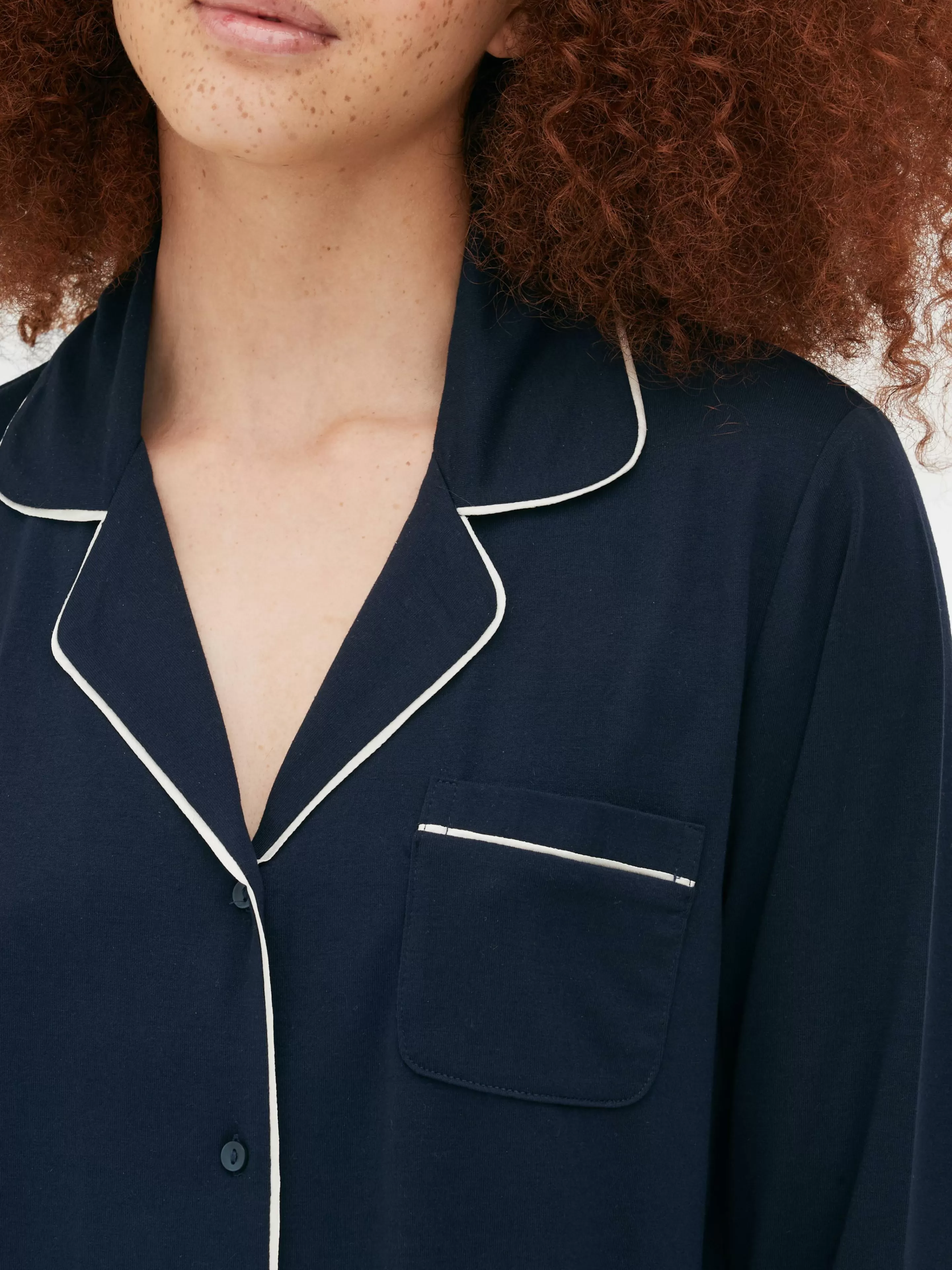 Mujer Primark Sets De Pijamas | Pijamas De Punto De Manga Larga Y Corte Boyfriend