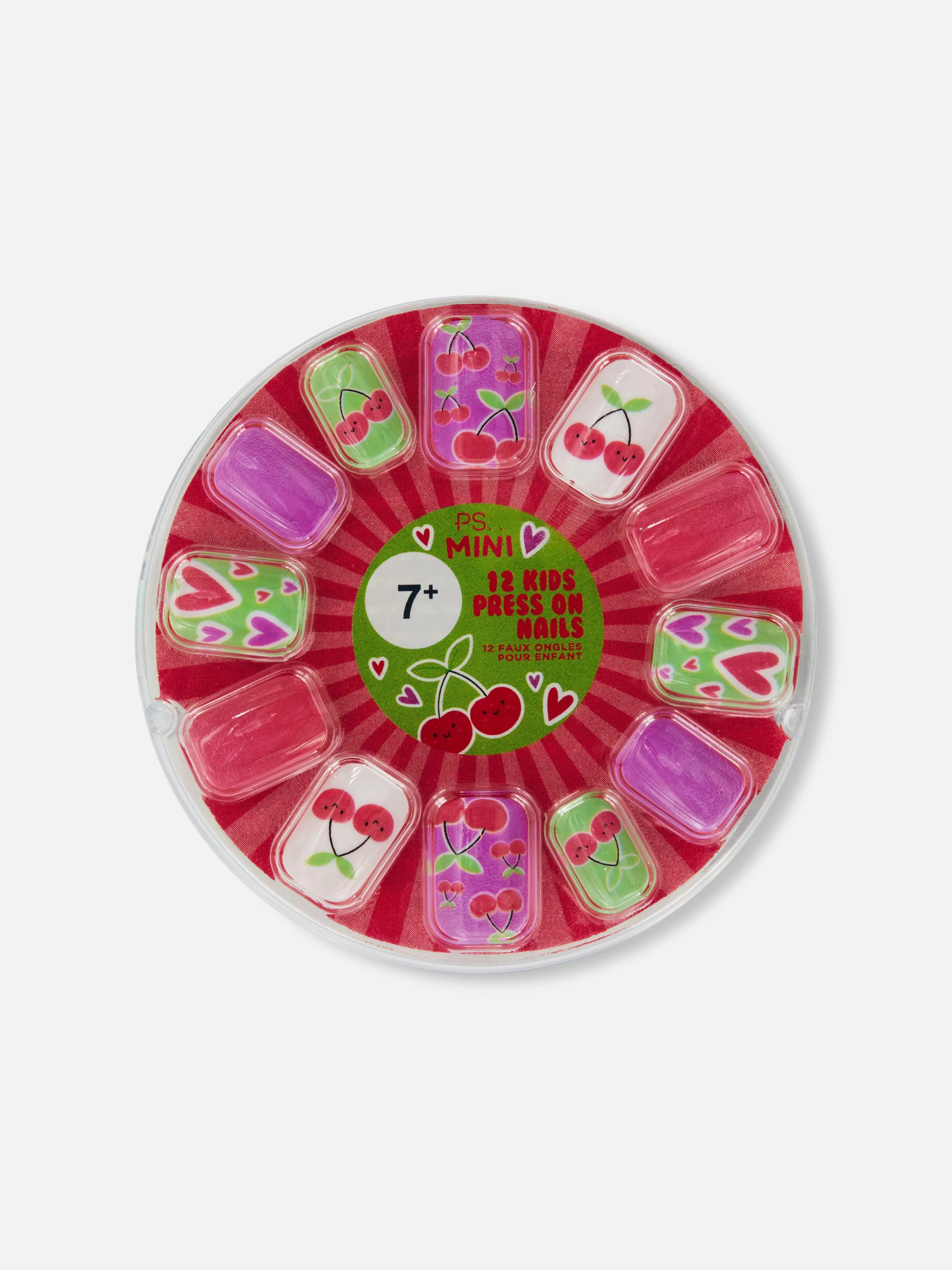 Primark Uñas Postizas | Pintalabios Mate Miniuñas Postizas A Presión Con Cerezas De PS...