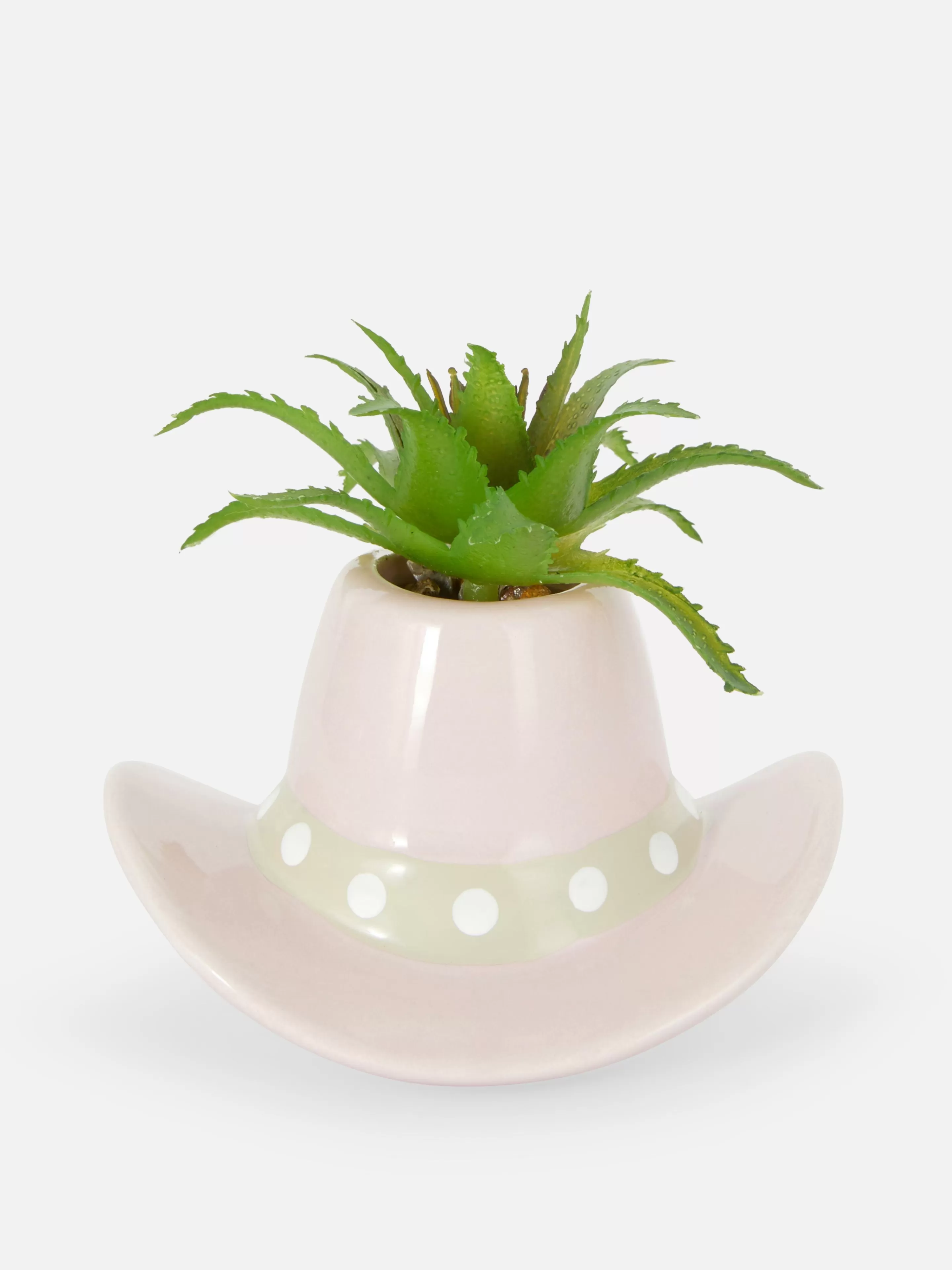 Primark Plantas Y Flores Artificiales | Planta Artificial En Maceta De Sombrero De Vaquero