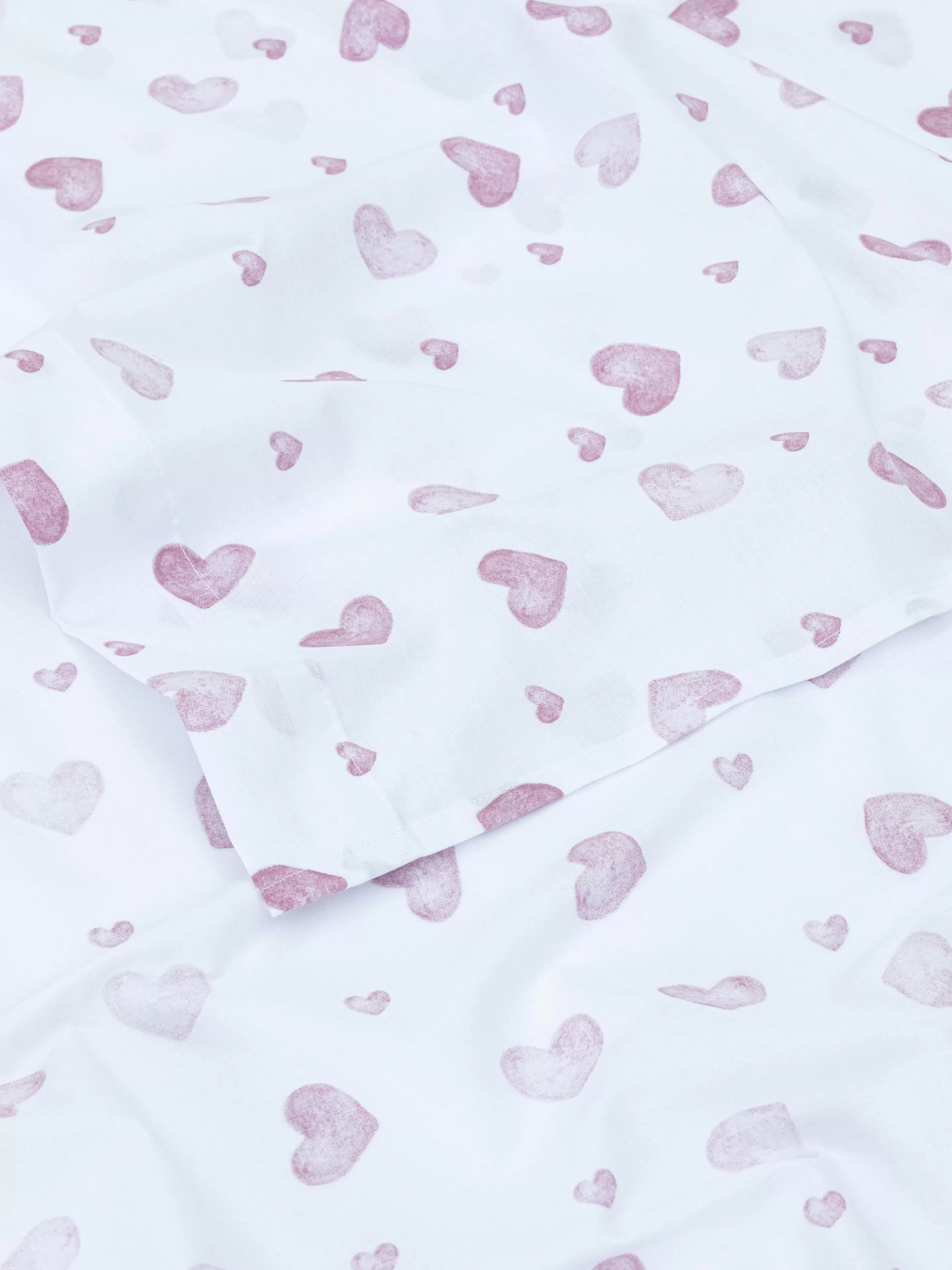 Primark Sábanas Y Fundas De Almohada | Sábana Encimera Con Corazones Para Cama Individual