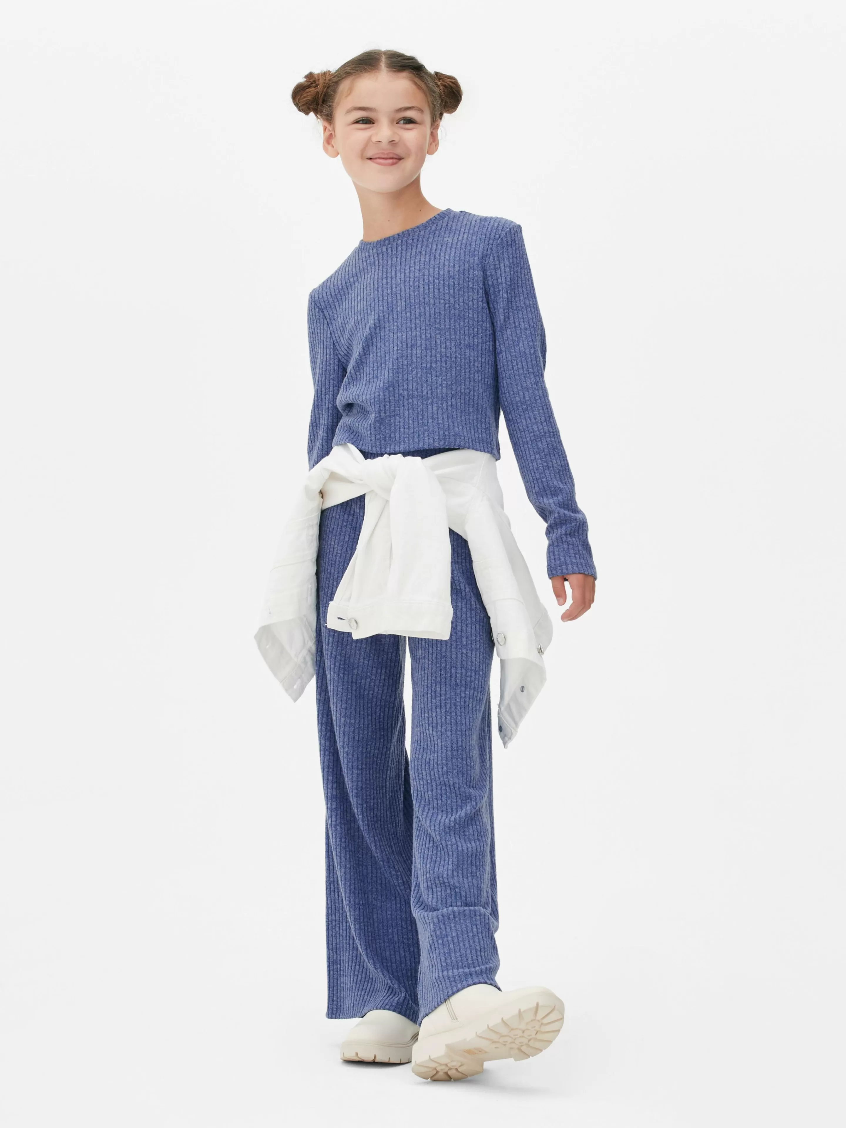 Niños Primark Conjuntos Y Sets | Set De Camiseta De Manga Larga Y Leggings De Canalé