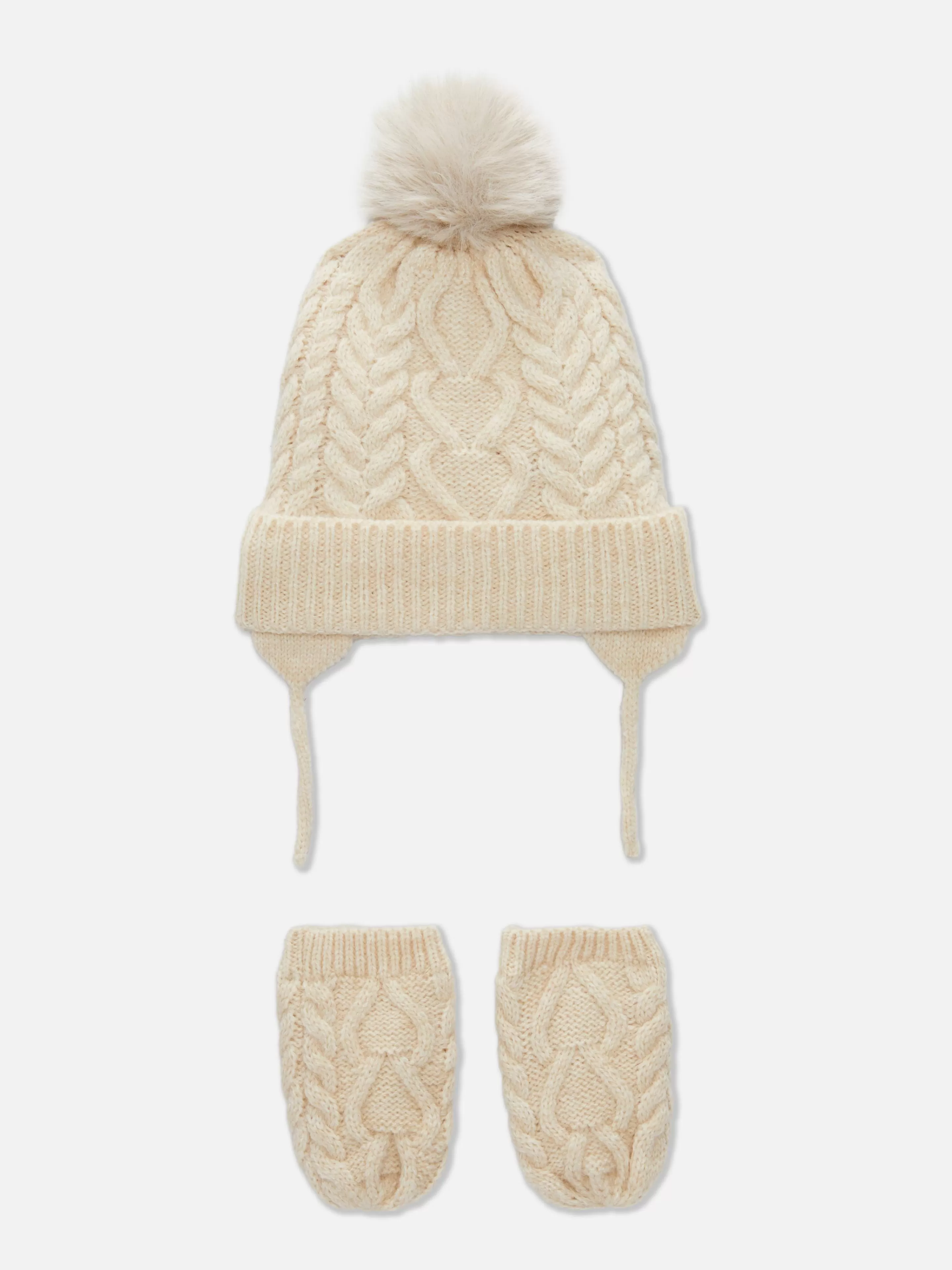 Primark Gorros, Sombreros Y Manoplas | Set De Gorro Y Manoplas De Punto De Ochos