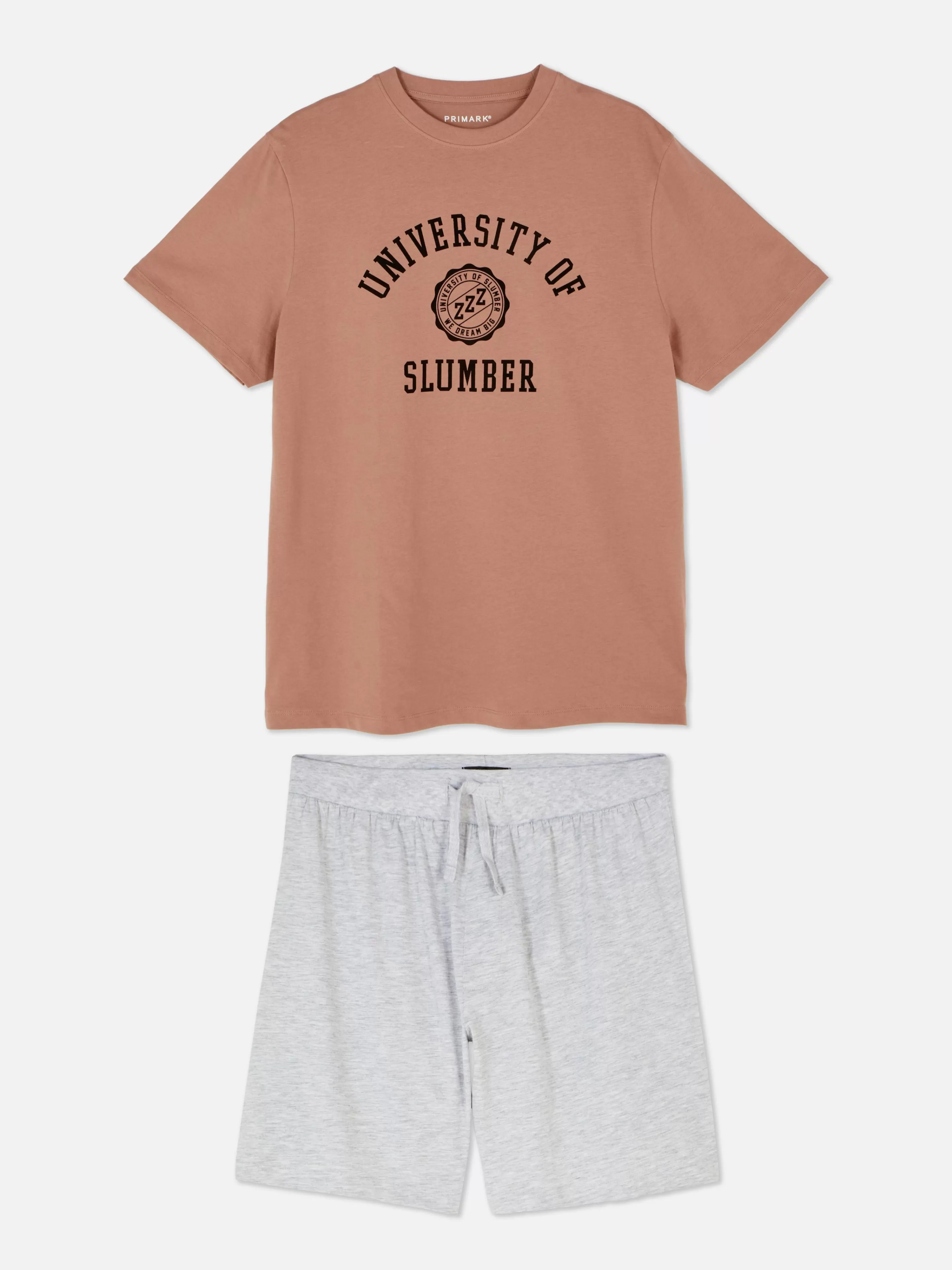Hombre Primark Pijama | Set De Pijama De Pantalones Cortos Y Camiseta