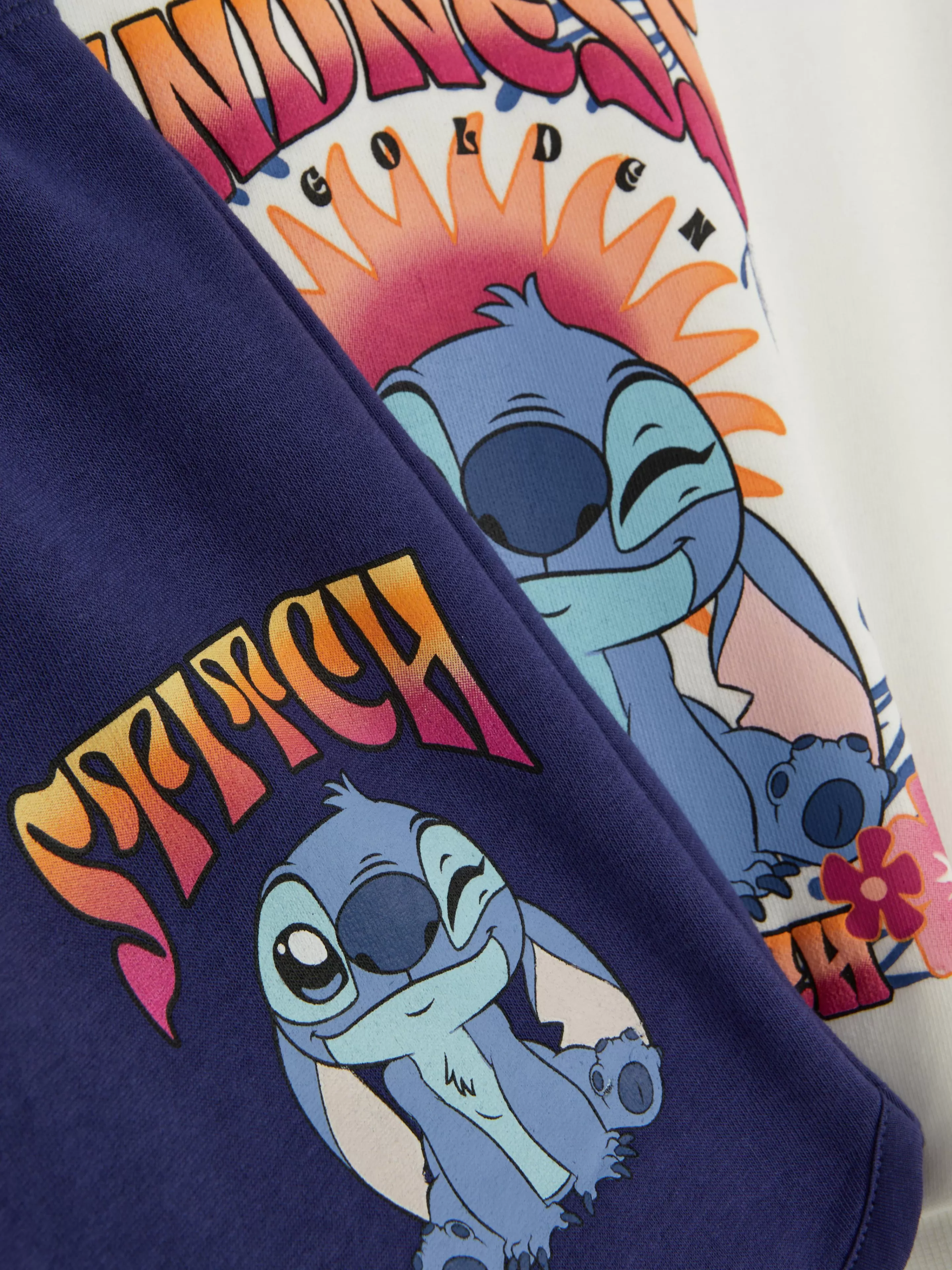 Niños Primark Sudaderas Con Y Sin Capucha | Conjuntos Y Sets | Set De Sudadera Y Pantalón Corto De Stitch De Disney