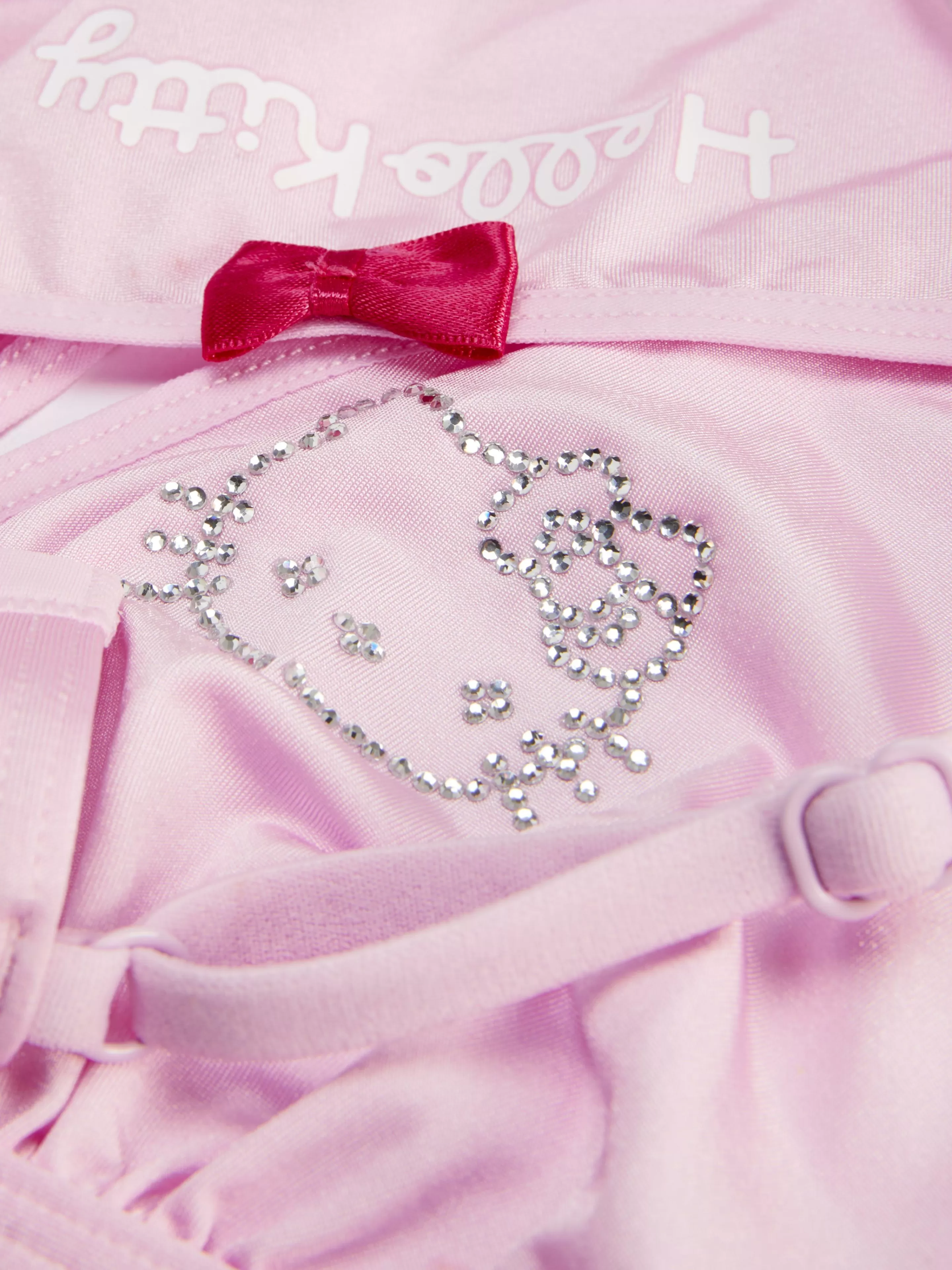 Mujer Primark Sets De Lencería | Set De Sujetador Y Tanga Con Strass De Hello Kitty