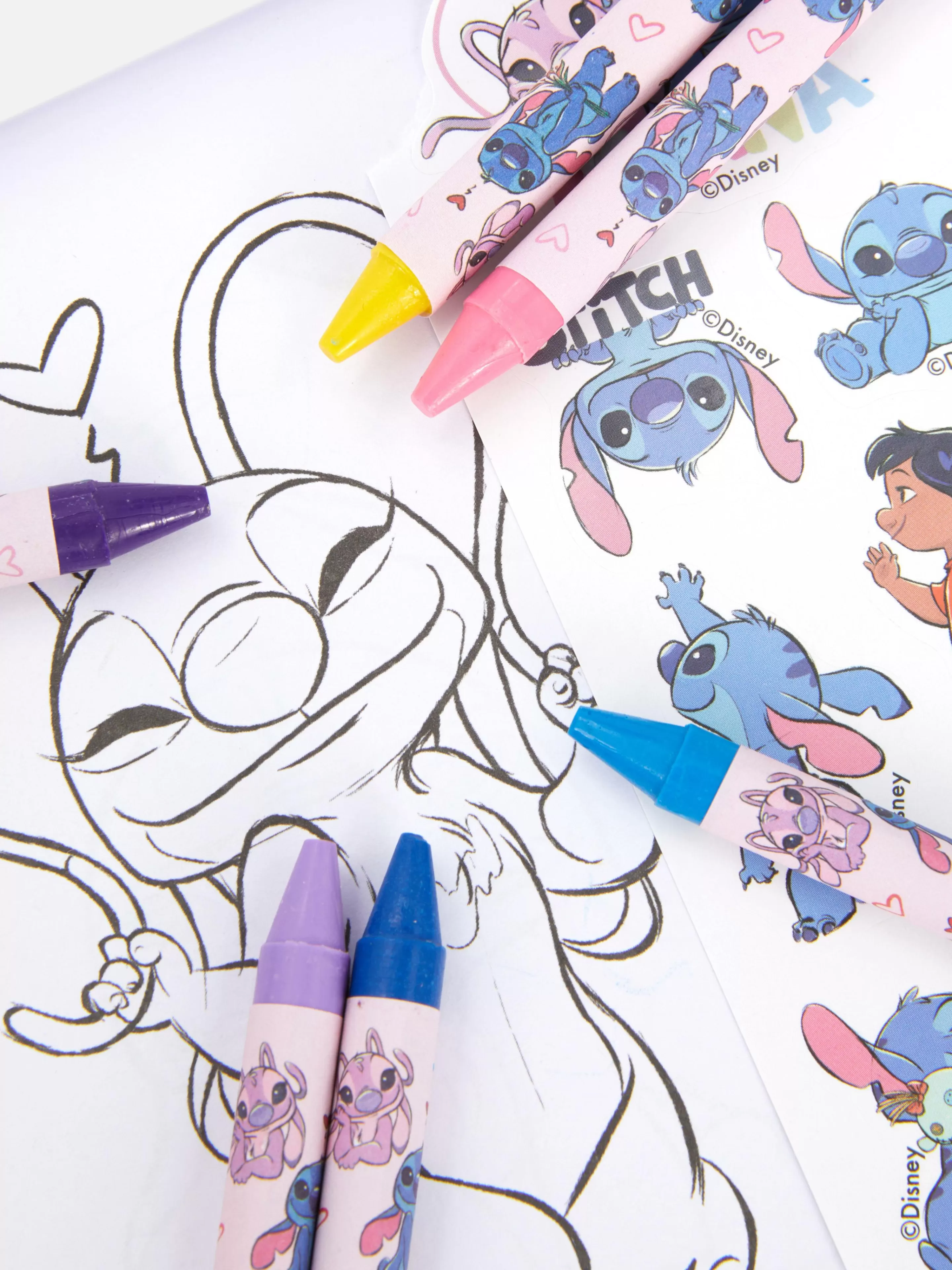 Niños Primark Manualidades | Set Para Colorear De Stitch Y Ángel De Disney
