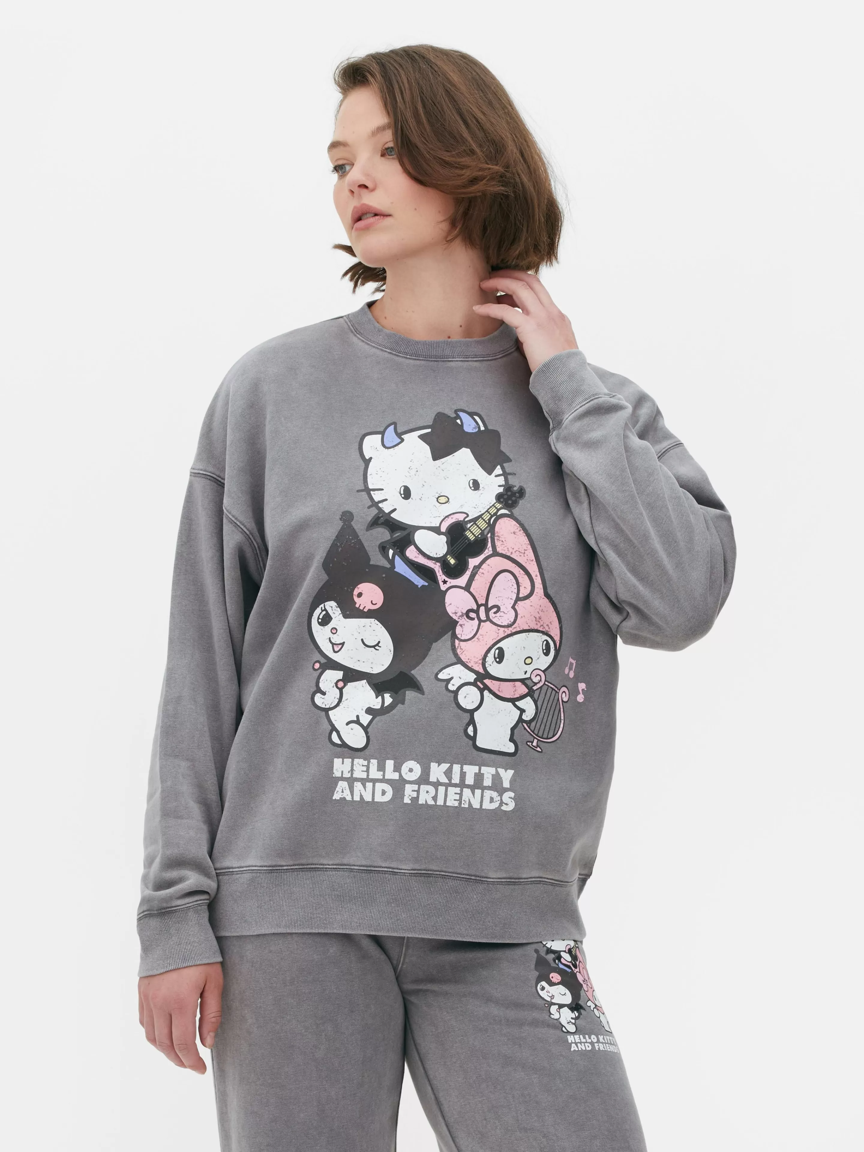 Mujer Primark Sudaderas Con Y Sin Capucha | Sudadera Combinable De Hello Kitty & Friends