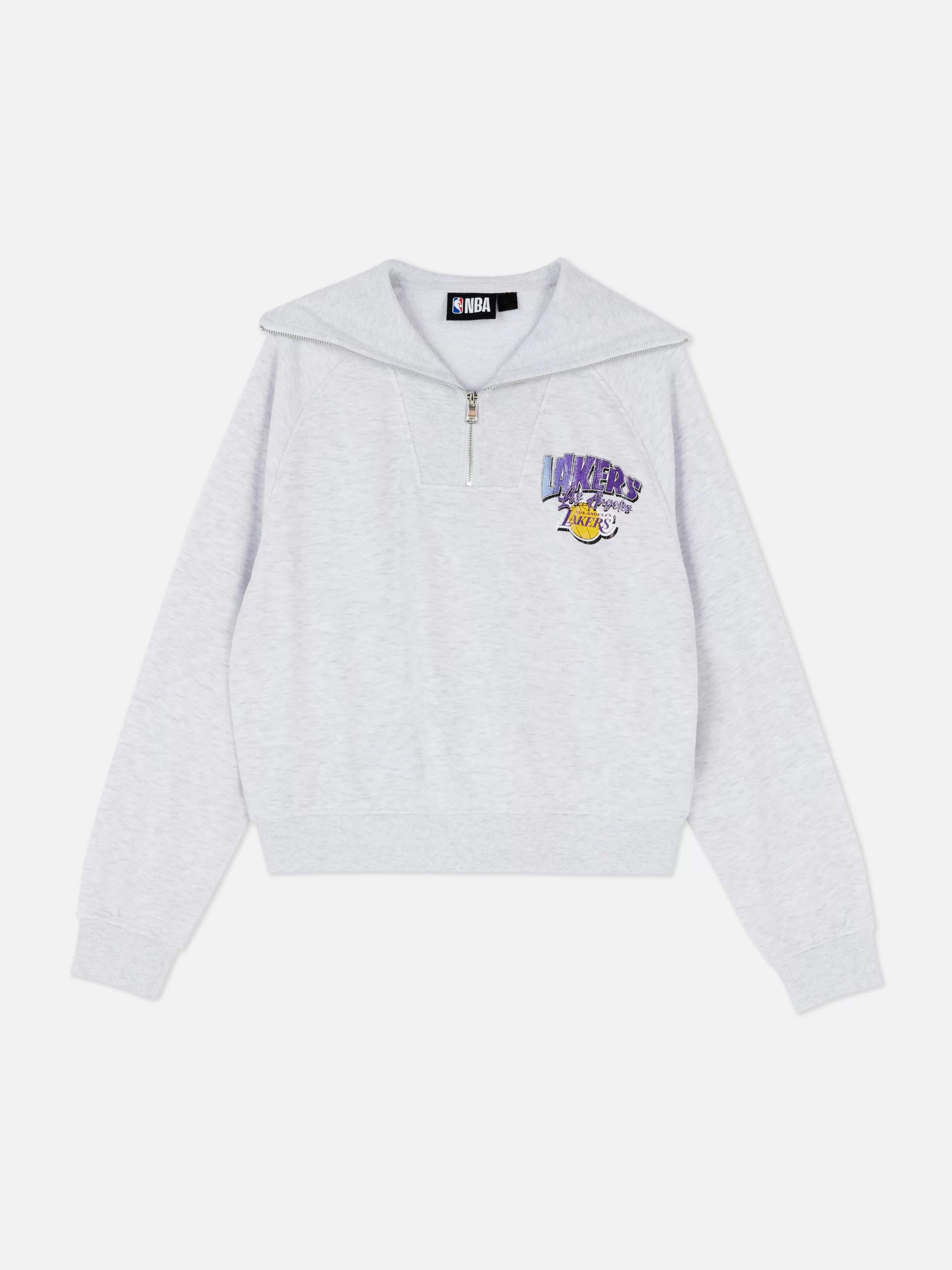 Mujer Primark Sudaderas Con Y Sin Capucha | Sudadera Con 1/2 Cremallera De Los Lakers De La NBA