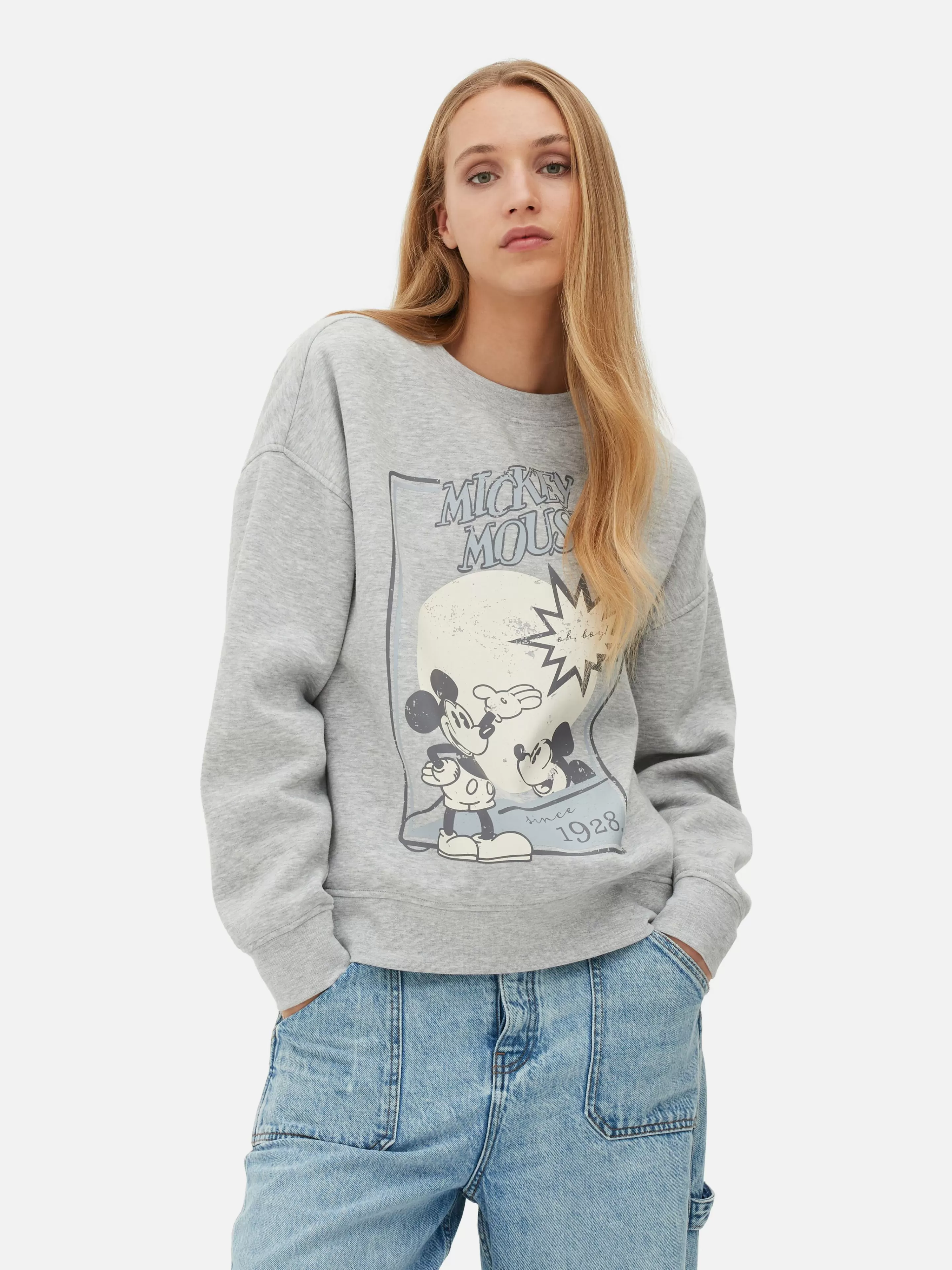 Mujer Primark Sudaderas Con Y Sin Capucha | Sudadera Con Boceto De Mickey Mouse De Disney