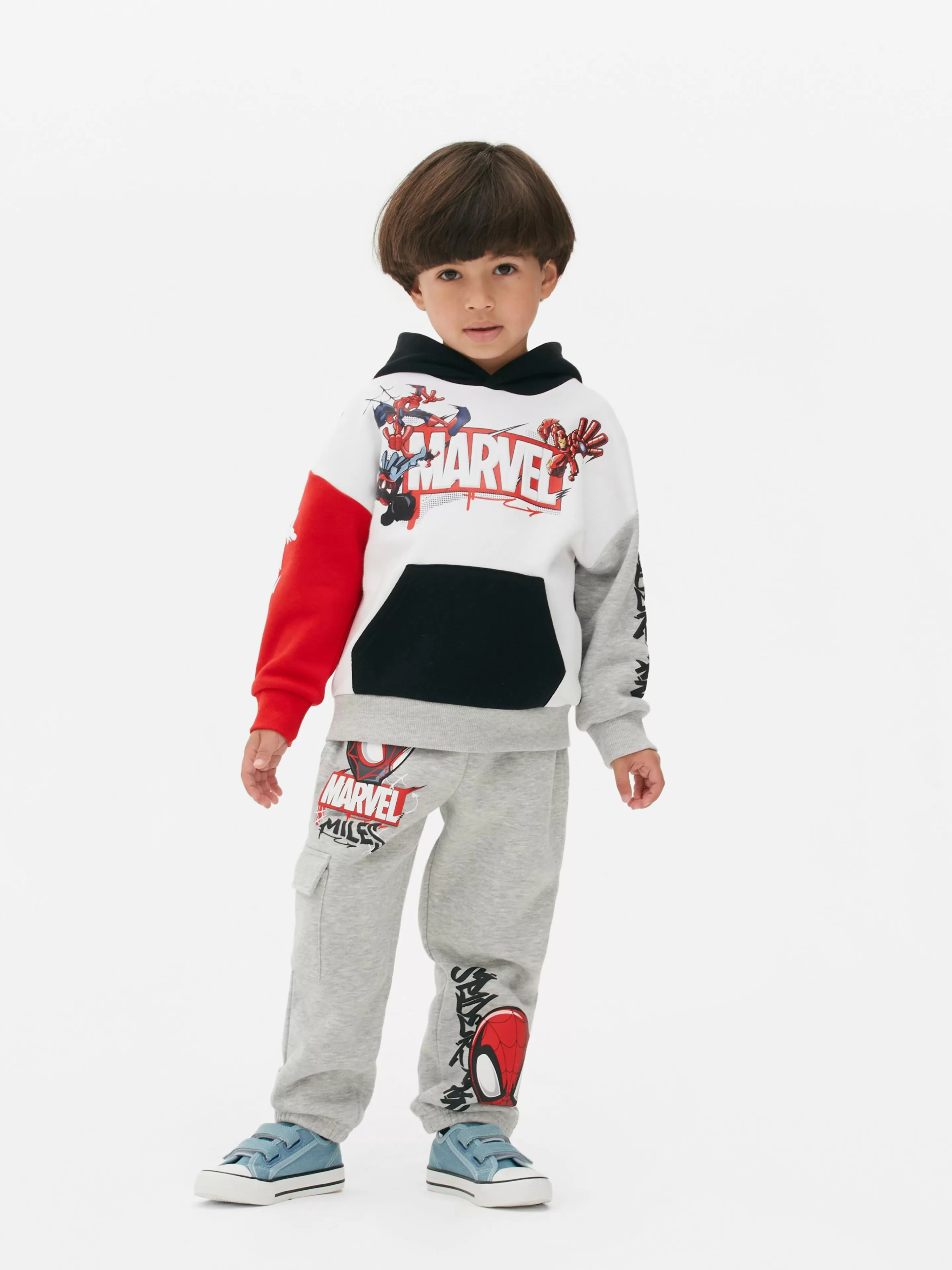 Niños Primark Sudaderas Con Y Sin Capucha | Sudadera Con Capucha Bicolor De Los Vengadores