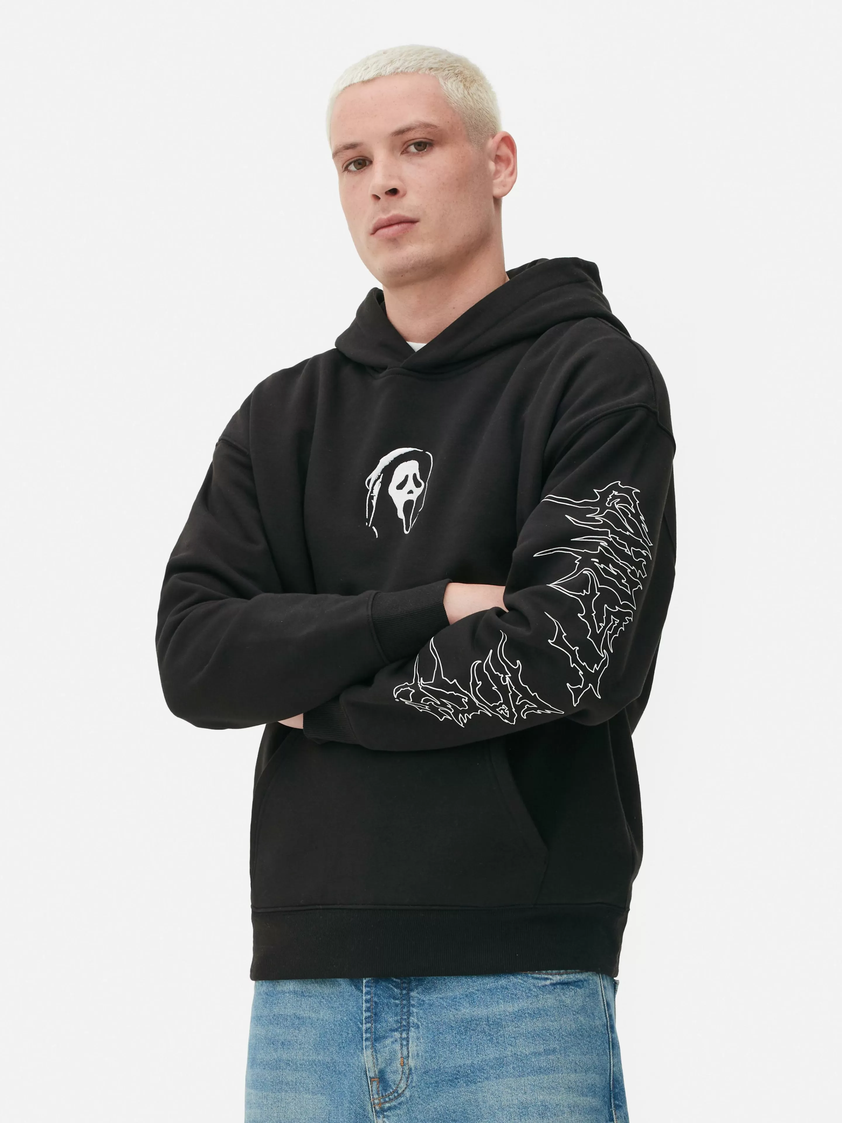 Hombre Primark Camisetas Y Sudaderas Con Estampado Gráfico | Sudaderas Con Y Sin Capucha | Sudadera Con Capucha De Ghostface De Scream