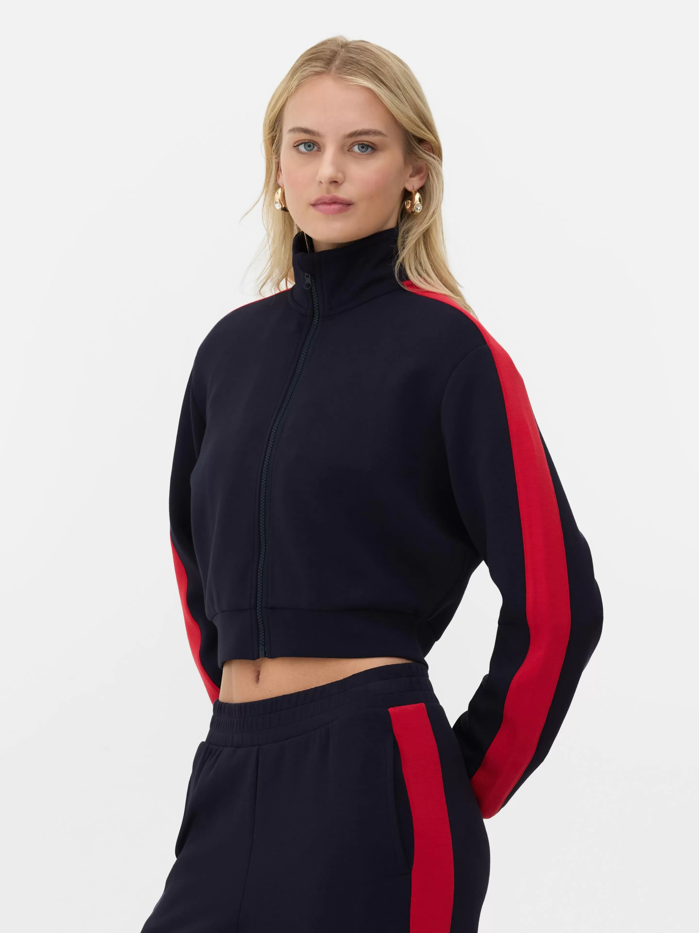 Mujer Primark Sudaderas Con Y Sin Capucha | Sudadera Con Cuello Alto Y Cremallera De Rita Ora
