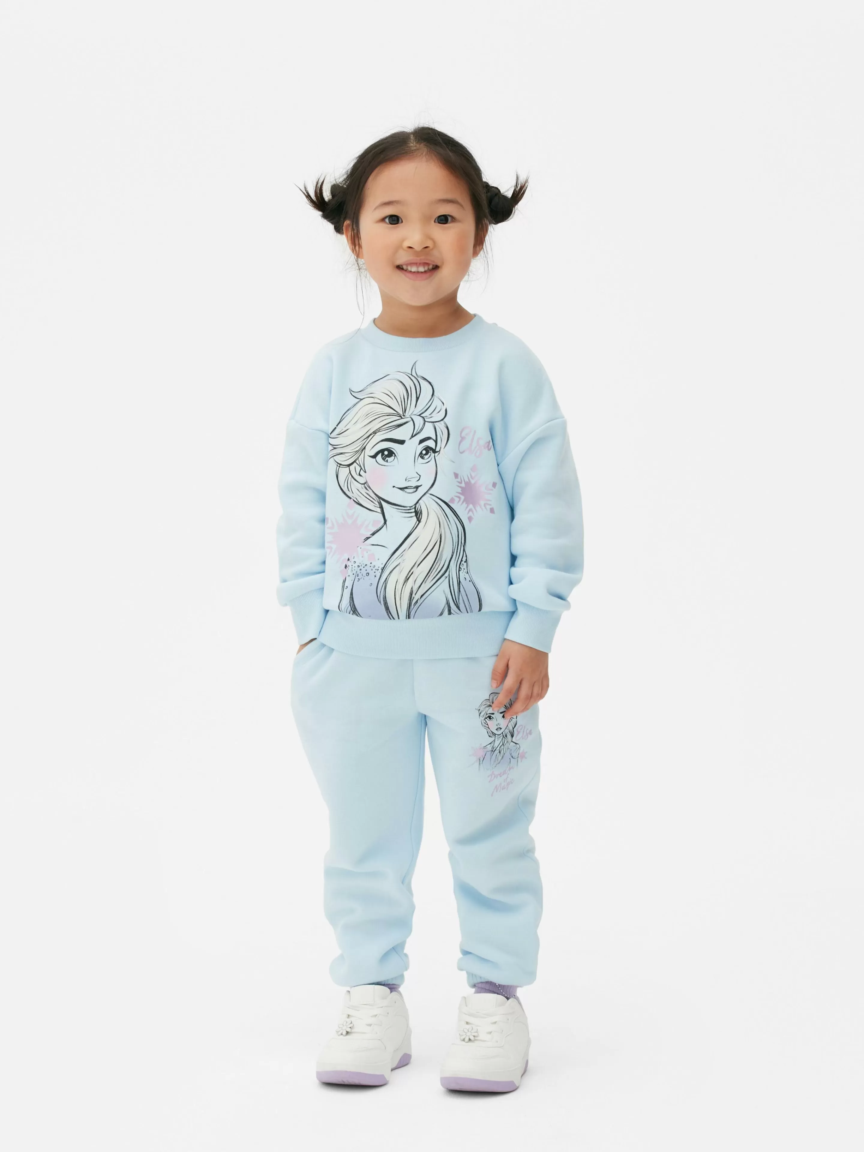 Niños Primark Sudaderas Con Y Sin Capucha | Sudadera Con Cuello Redondo De Elsa De Disney