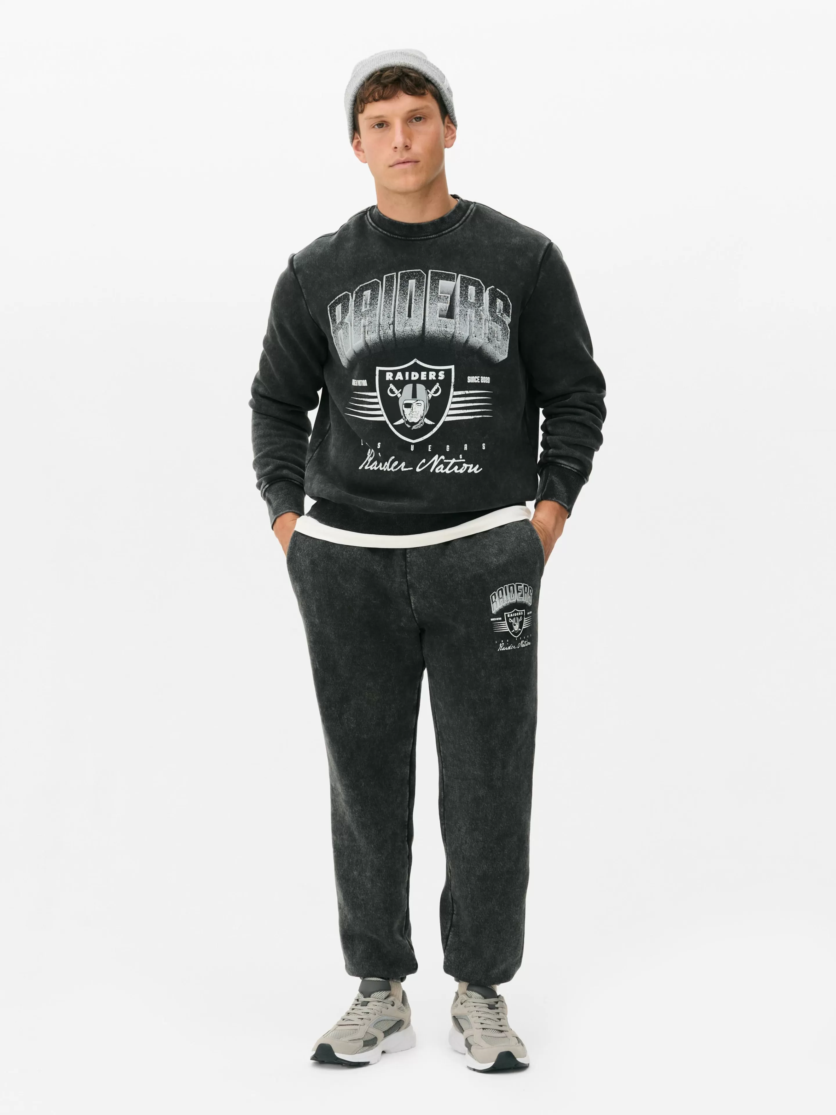 Hombre Primark Camisetas Y Sudaderas Con Estampado Gráfico | Sudaderas Con Y Sin Capucha | Sudadera De Las Vegas Raiders De La NFL