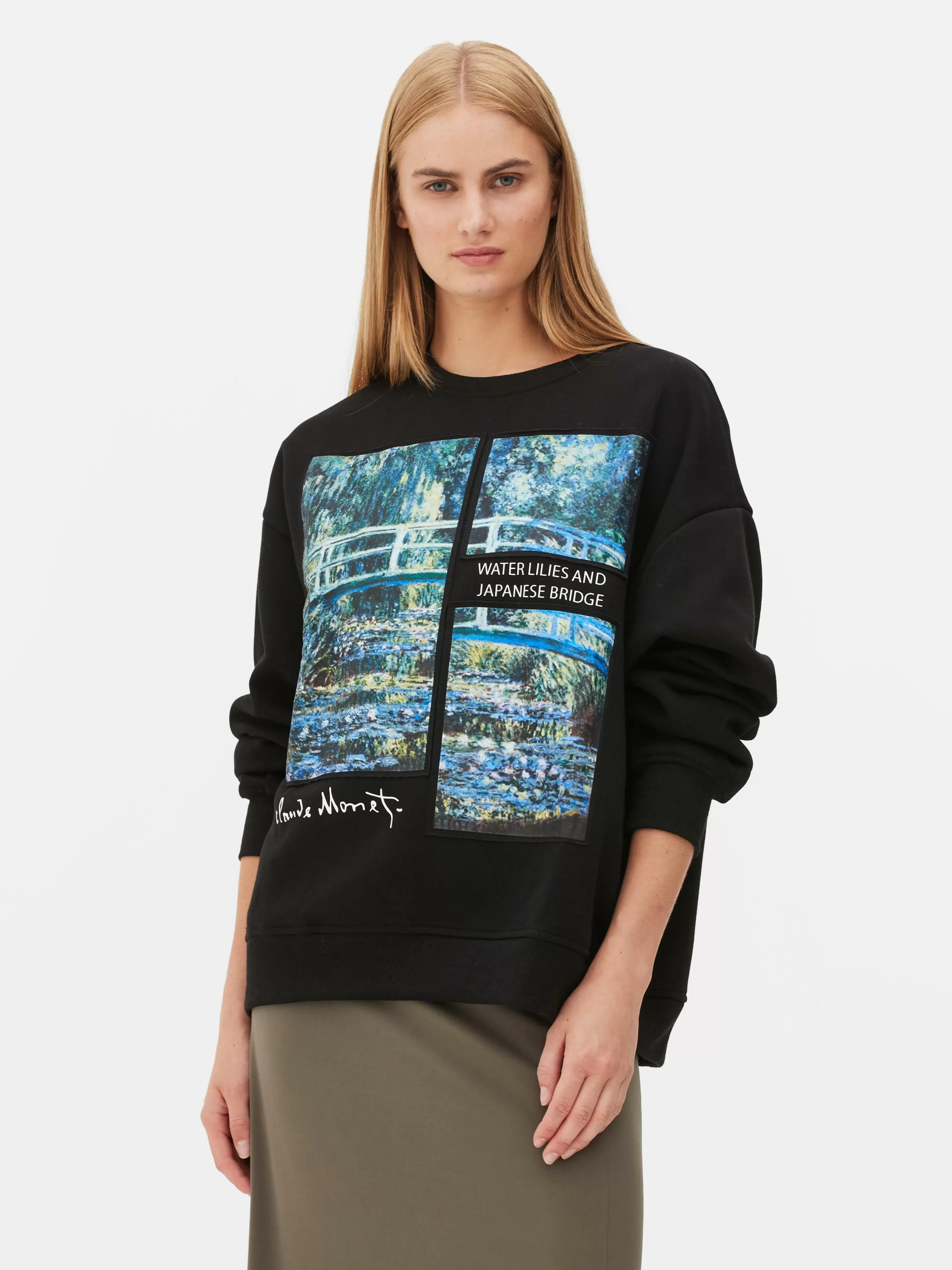 Mujer Primark Sudaderas Con Y Sin Capucha | Sudadera De Los Nenúfares De Claude Monet