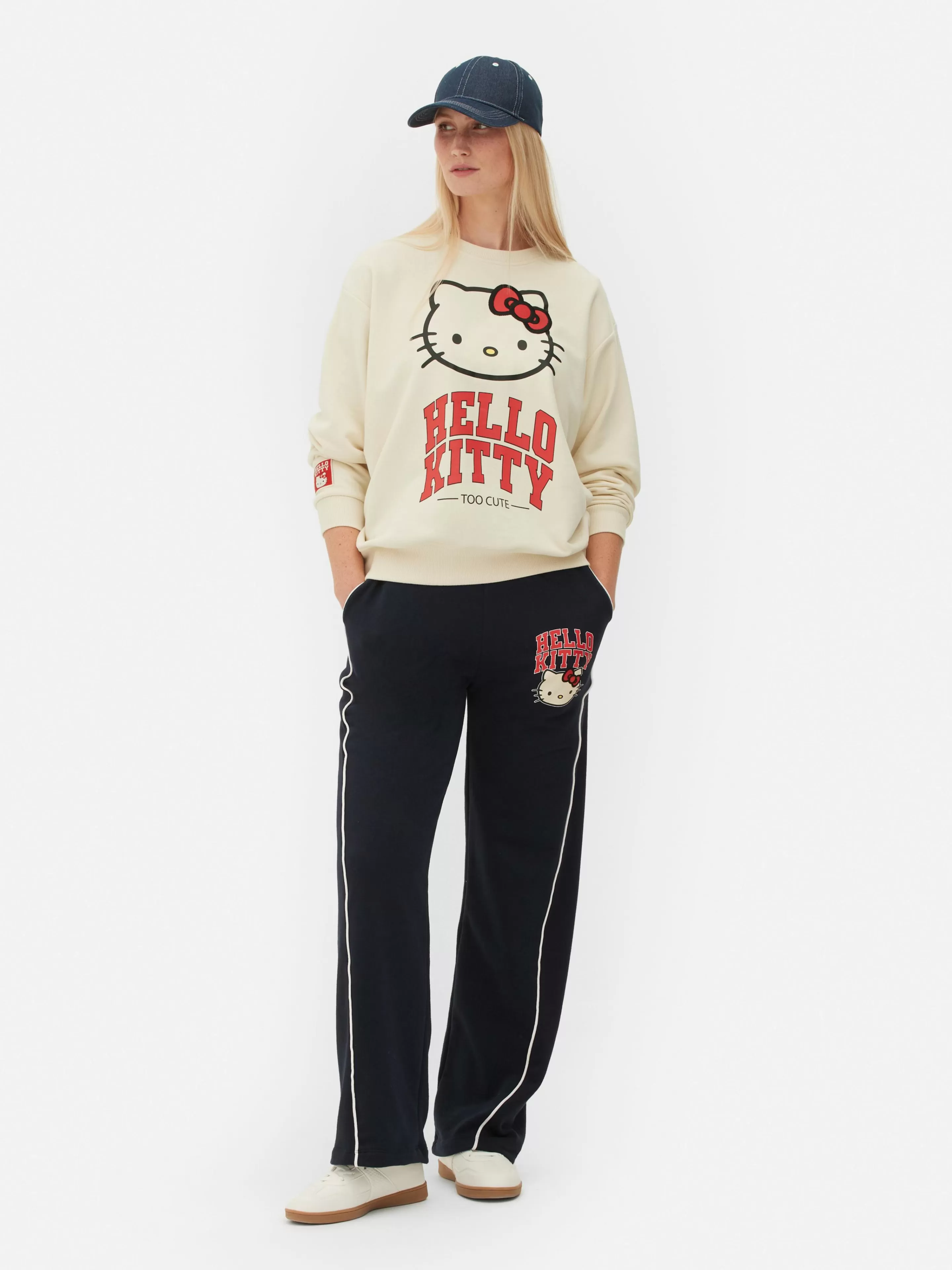 Mujer Primark Sudaderas Con Y Sin Capucha | Sudadera Deportiva Con Estampado De Hello Kitty