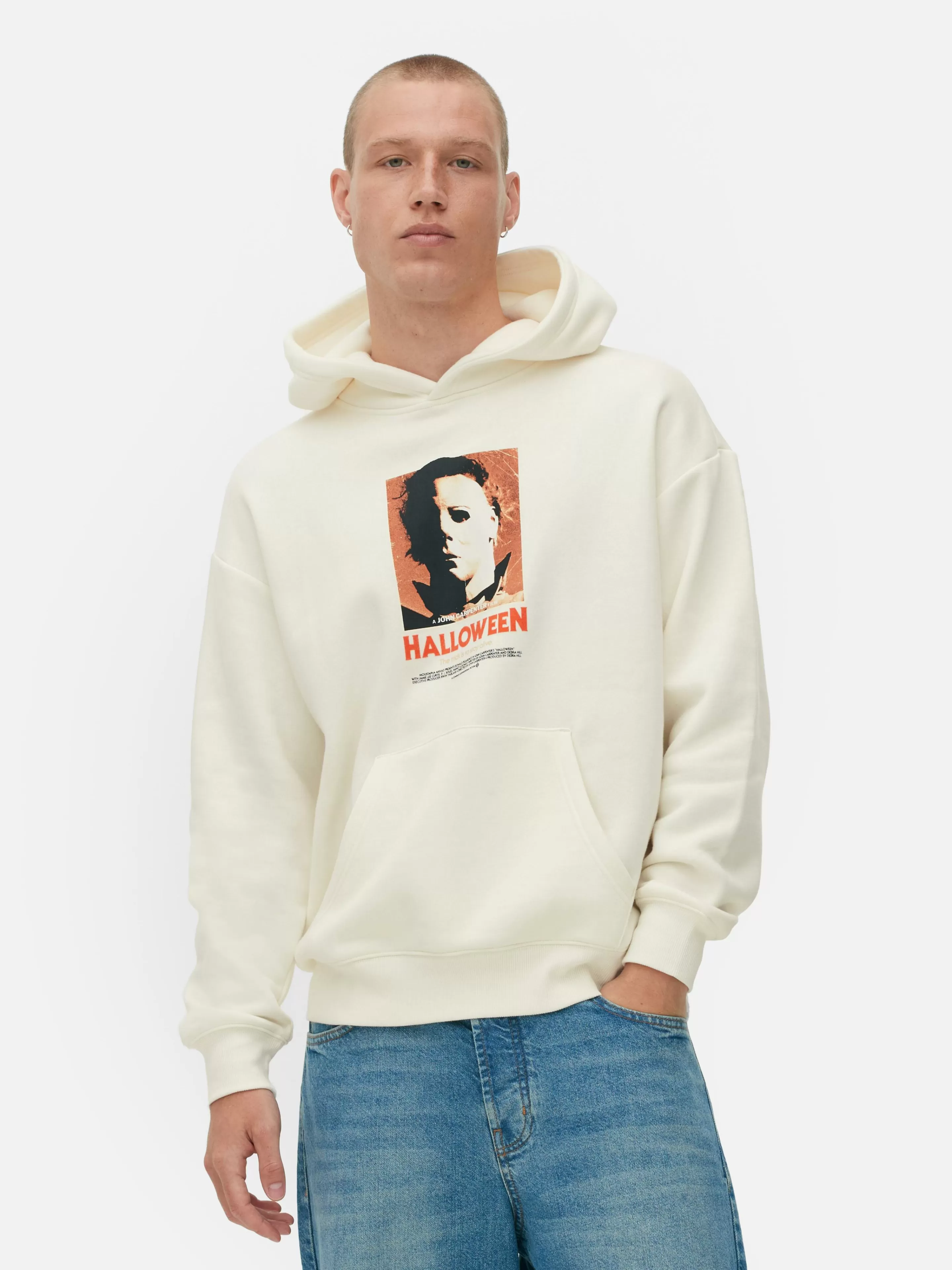 Hombre Primark Sudaderas Con Y Sin Capucha | Sudadera Gráfica Con Capucha De Michael Myers