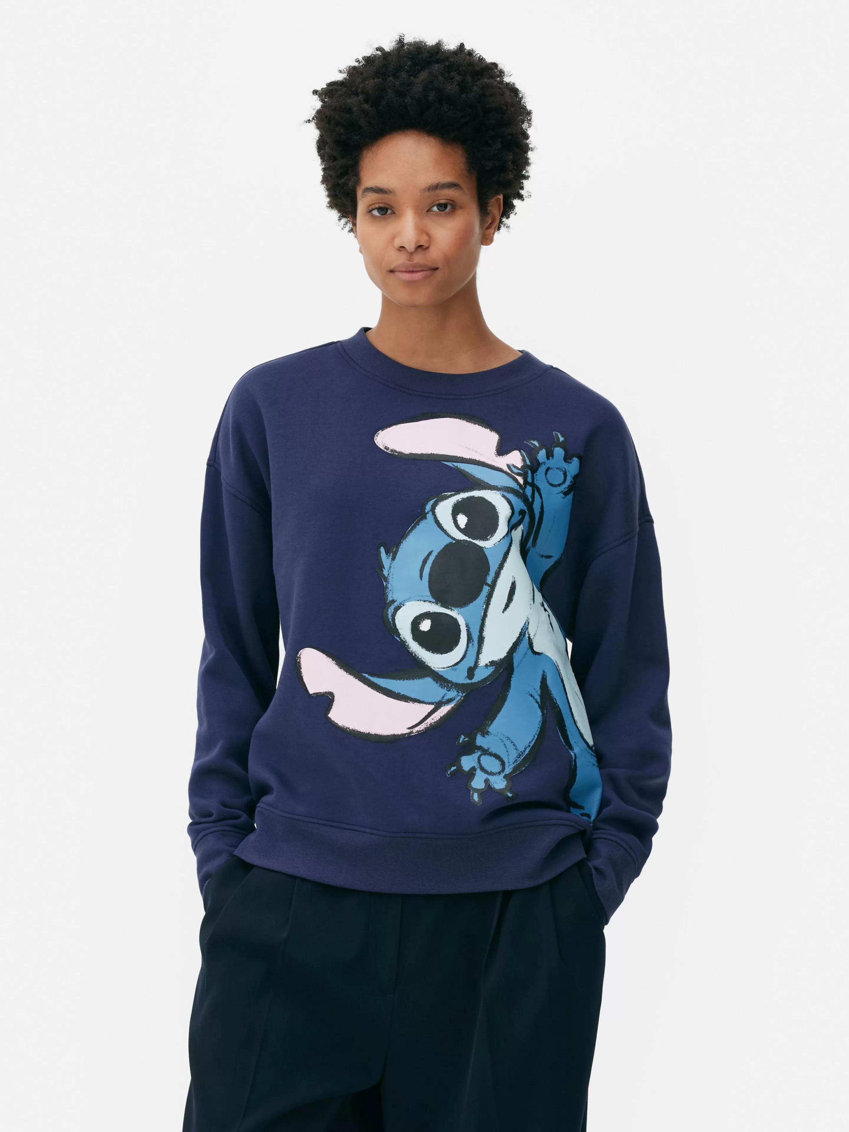 Mujer Primark Sudaderas Con Y Sin Capucha | Sudadera Holgada De Stitch De Disney