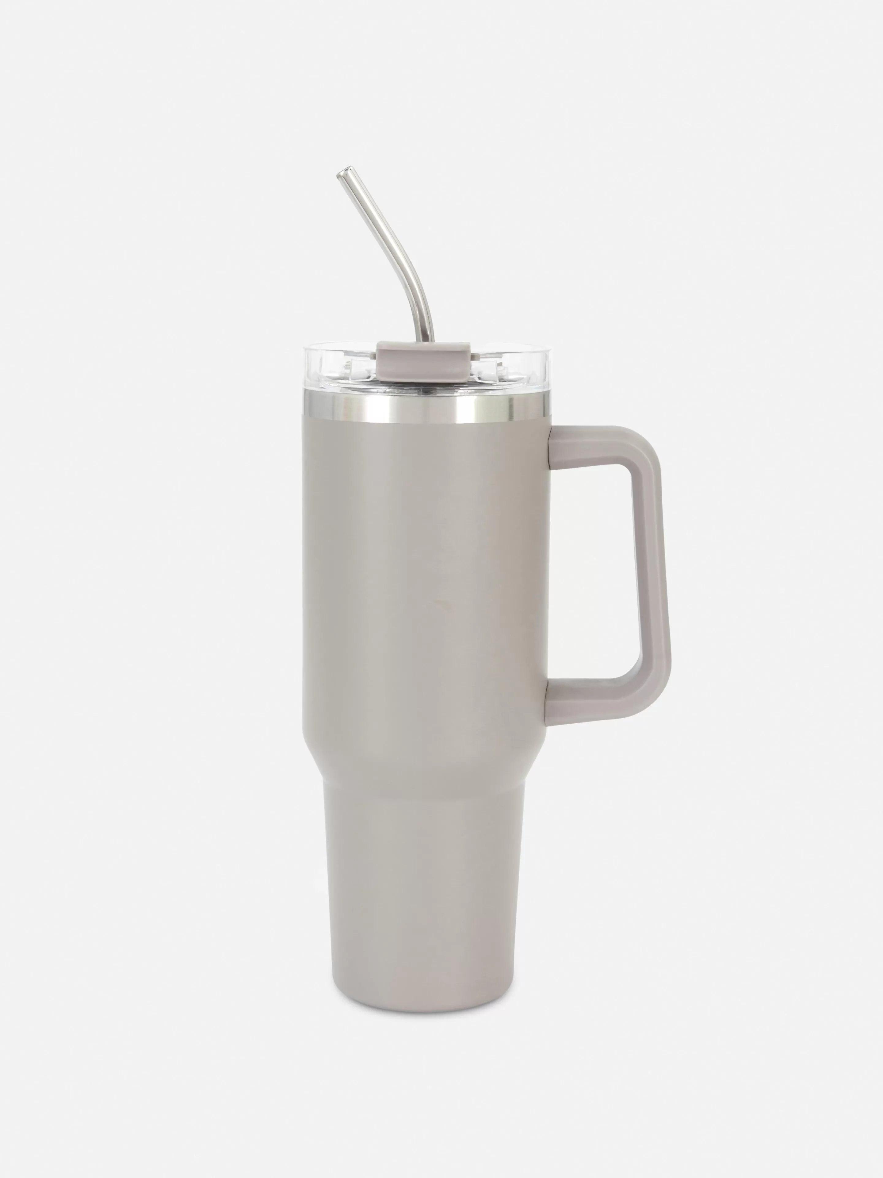 Primark Tazas Y Tazones | Taza Portátil De Acero Inoxidable Con Pajita