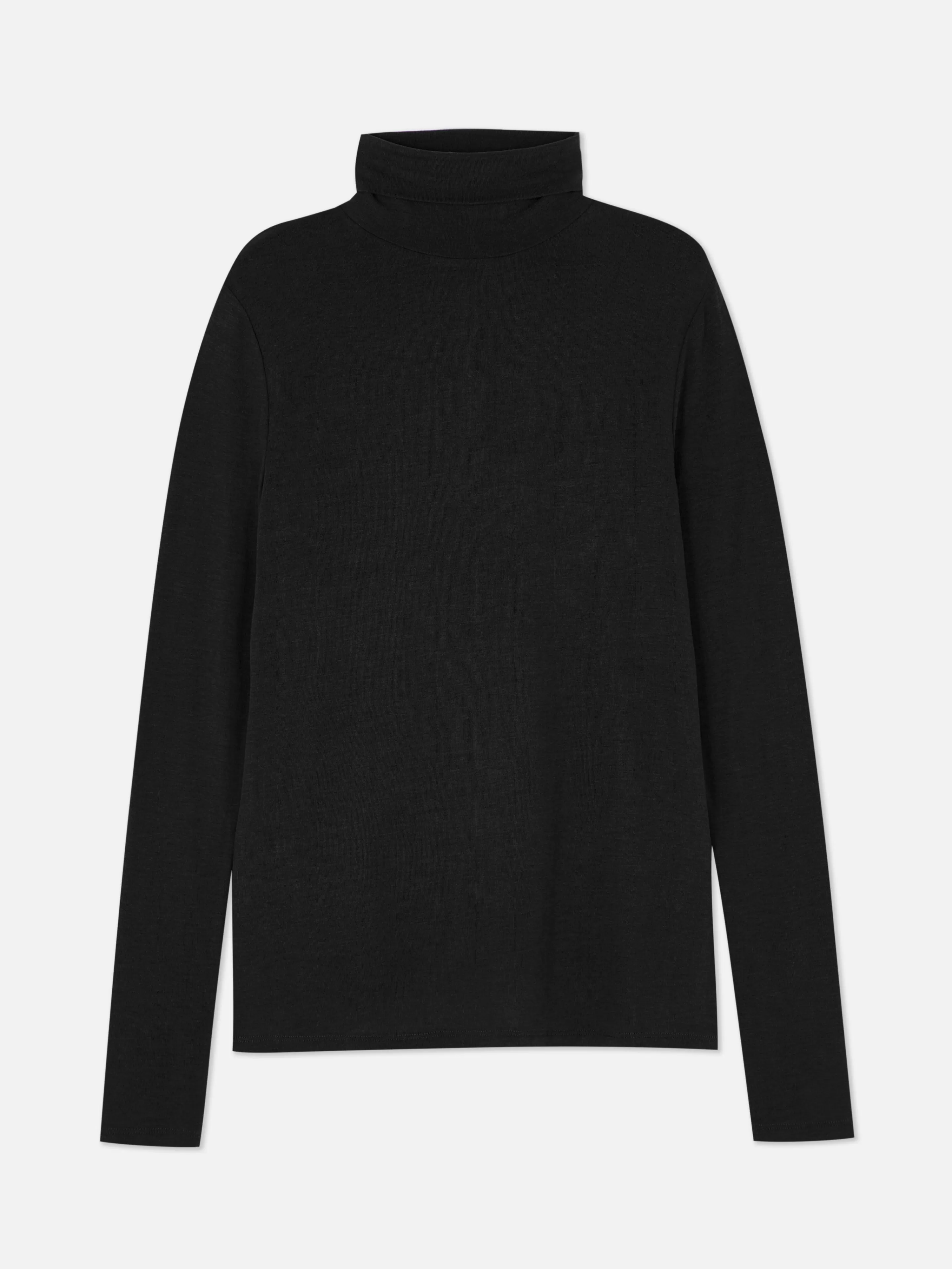 Mujer Primark Tops Y Camisetas | Top De Cuello Vuelto Y Manga Larga De Rita Ora