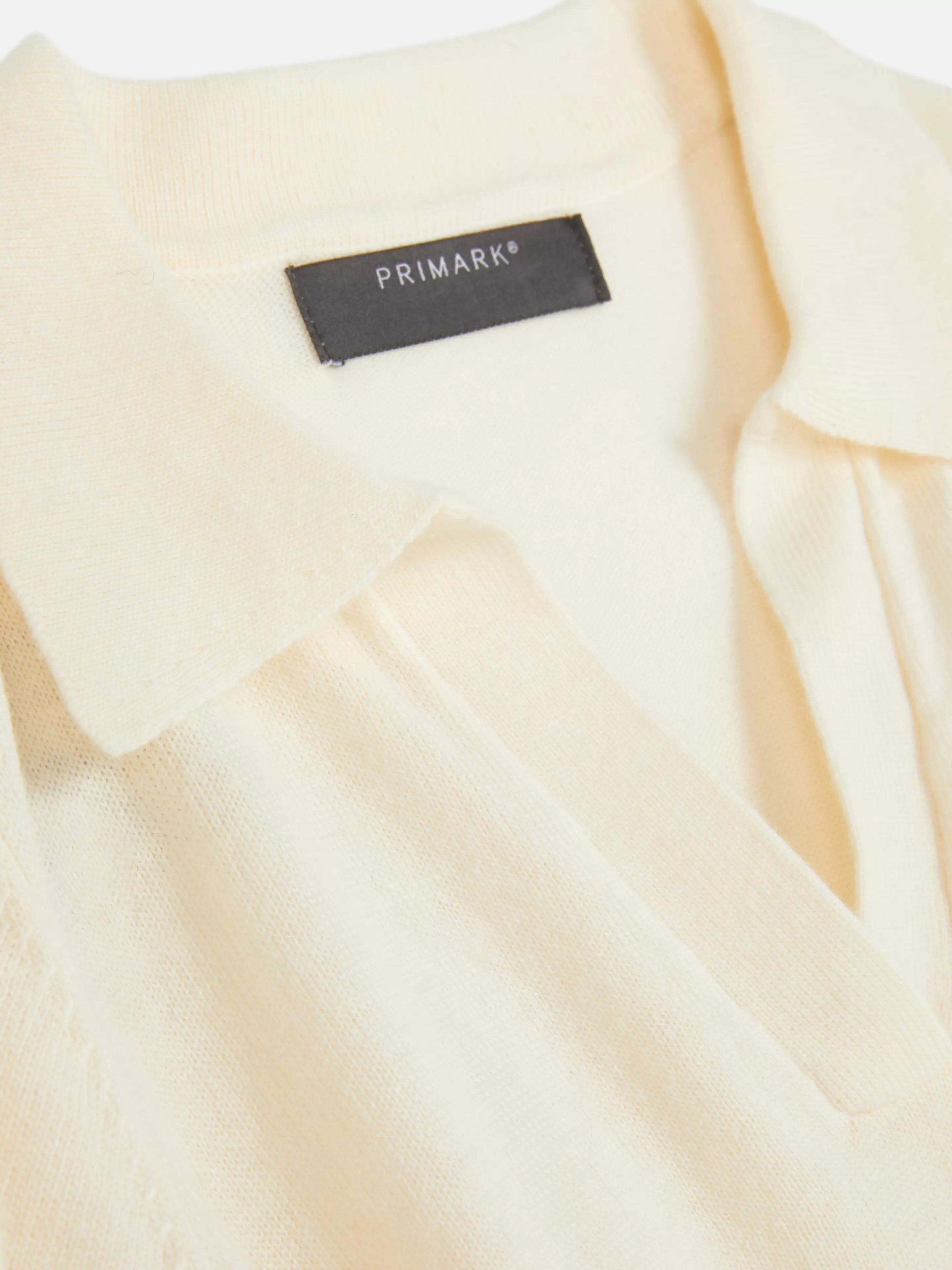 Mujer Primark Jerseys Y Cárdigans | Top De Punto Fino Y Manga Corta Con Cuello