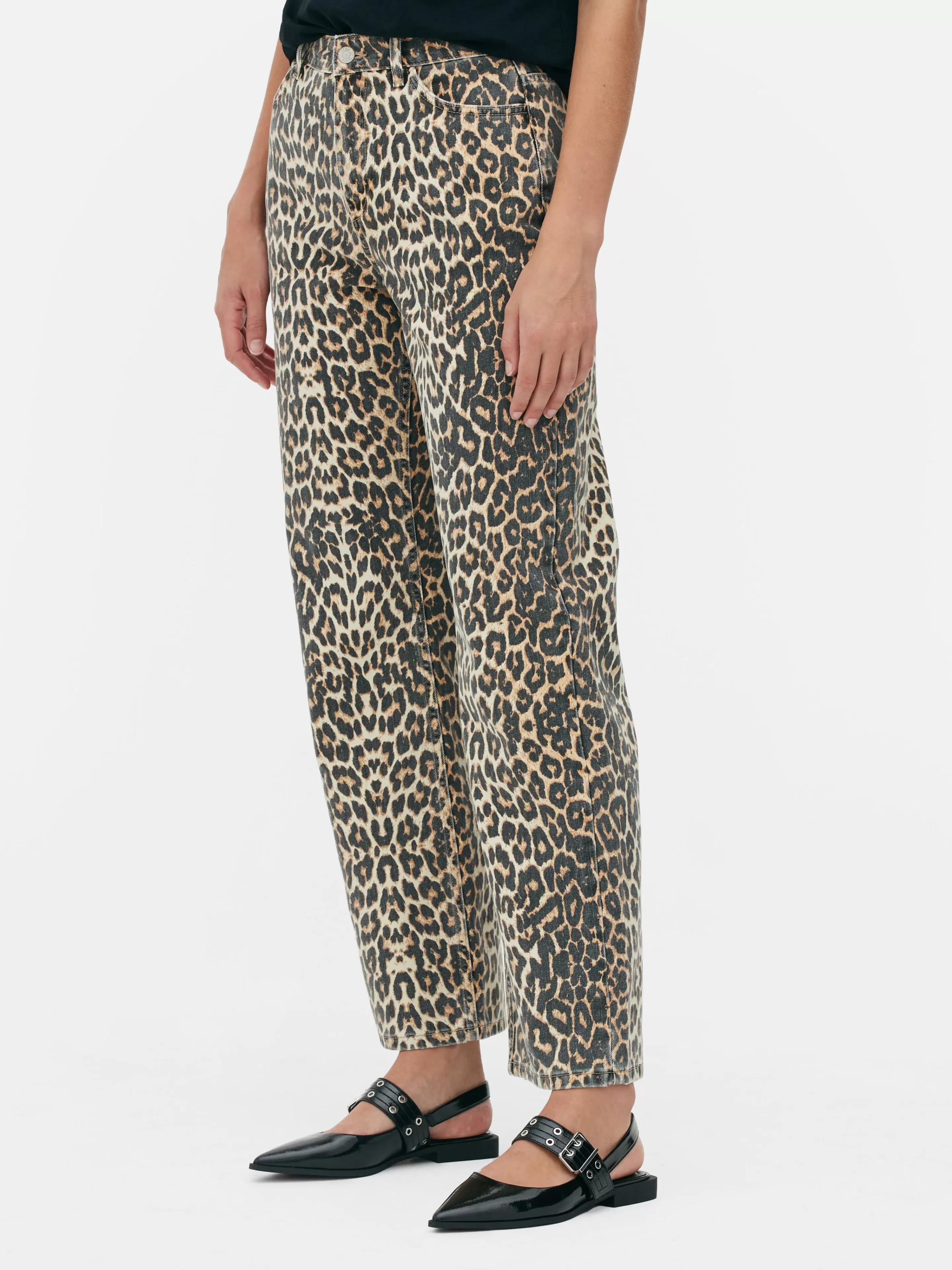 Mujer Primark Vaqueros | Vaqueros Con Estampado De Leopardo