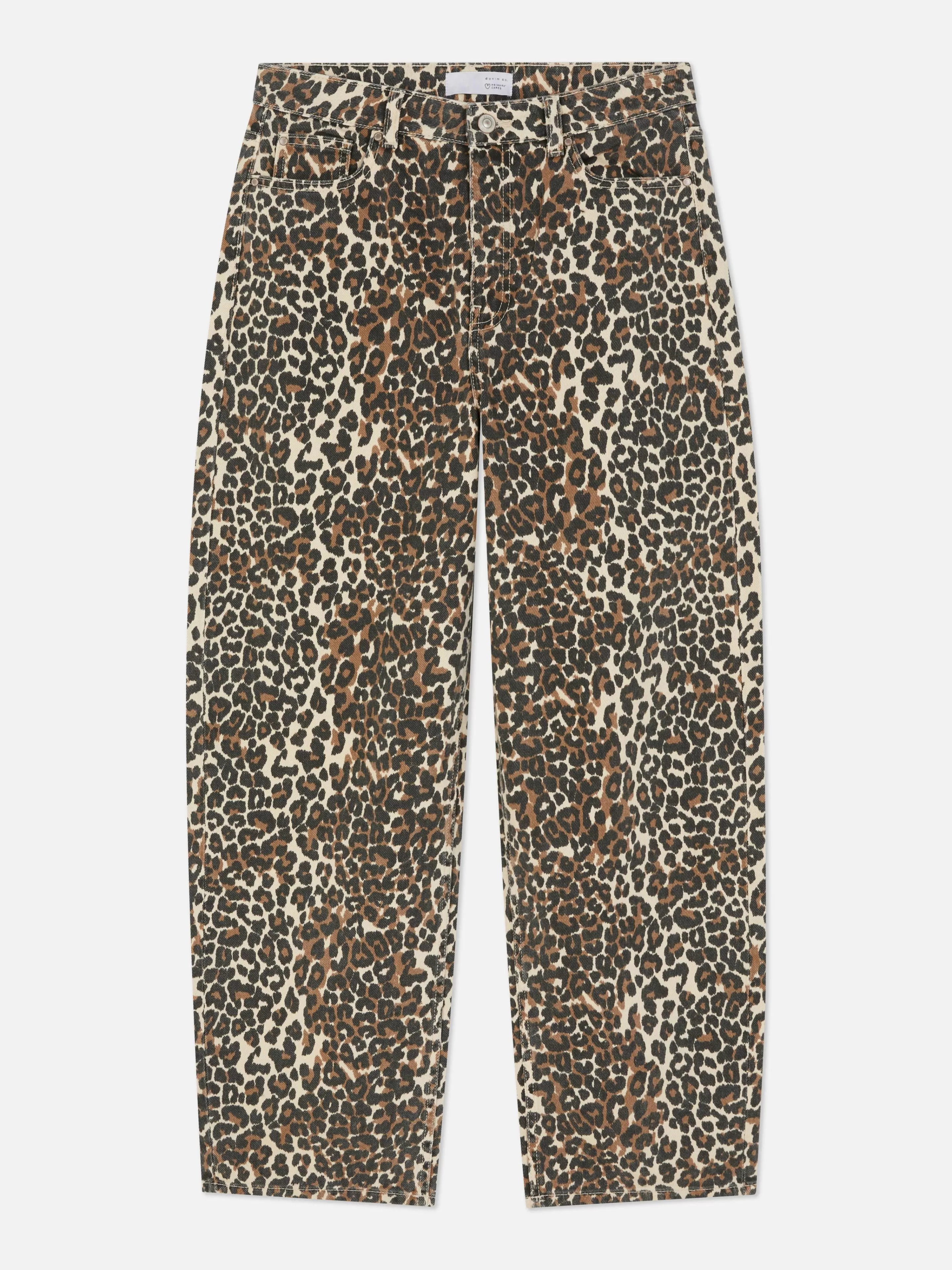 Mujer Primark Vaqueros | Vaqueros De Corte Bombacho Con Estampado De Leopardo