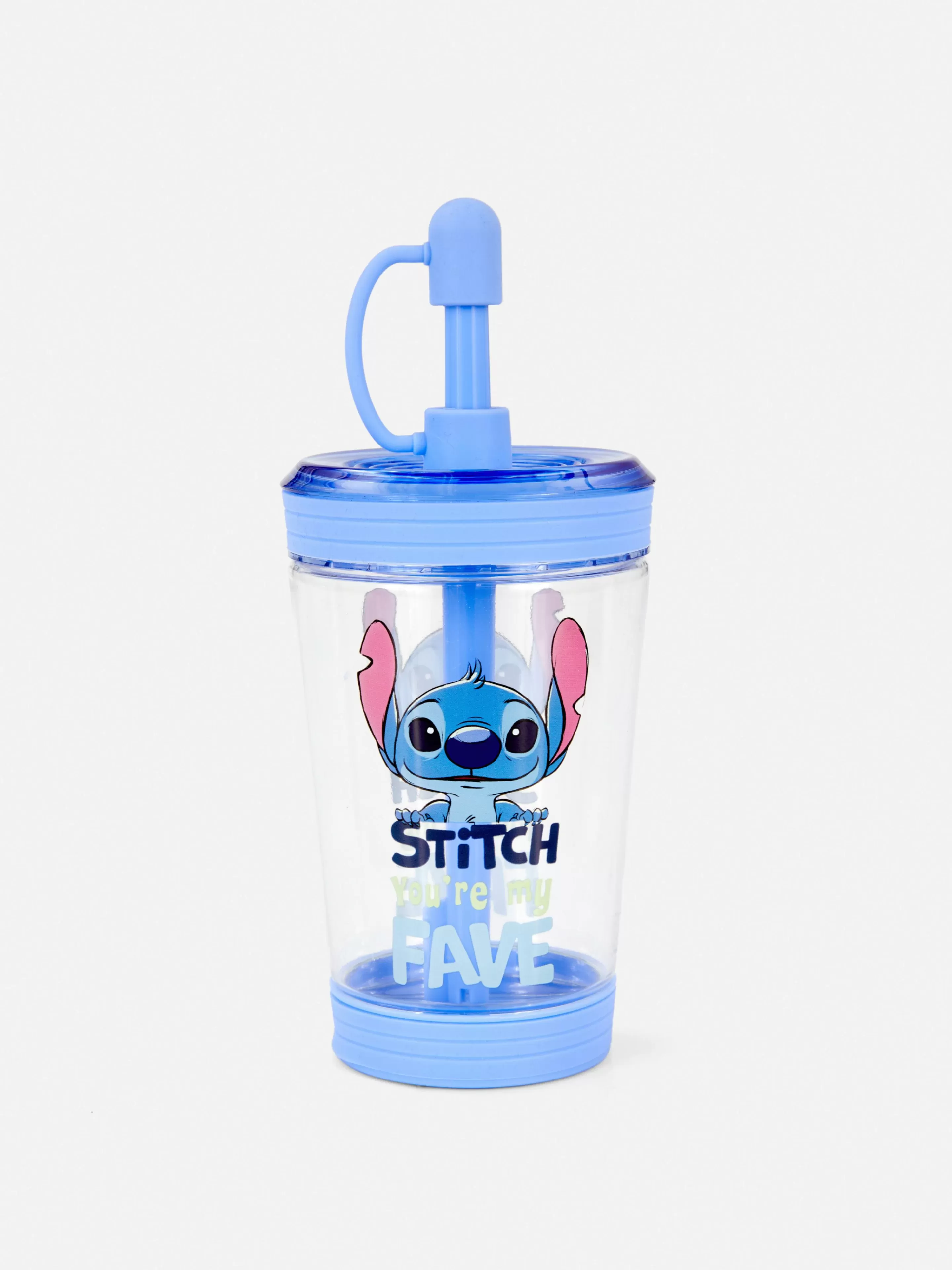 Primark Tazas Y Tazones | Vaso Transparente Con Pajita De Stitch De Disney