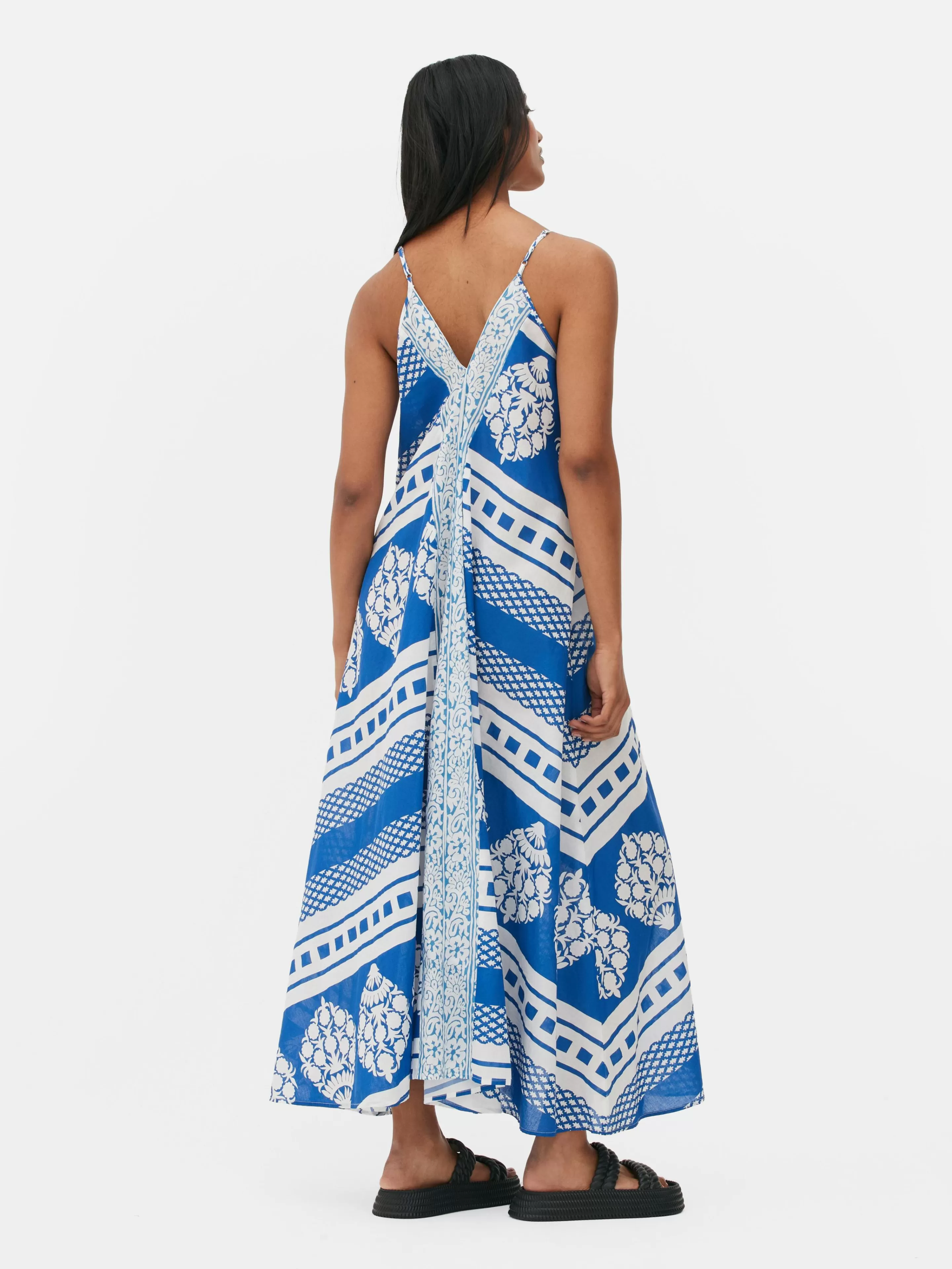 Mujer Primark Vestidos | Vestido Largo Con Diseño Tipo ejo