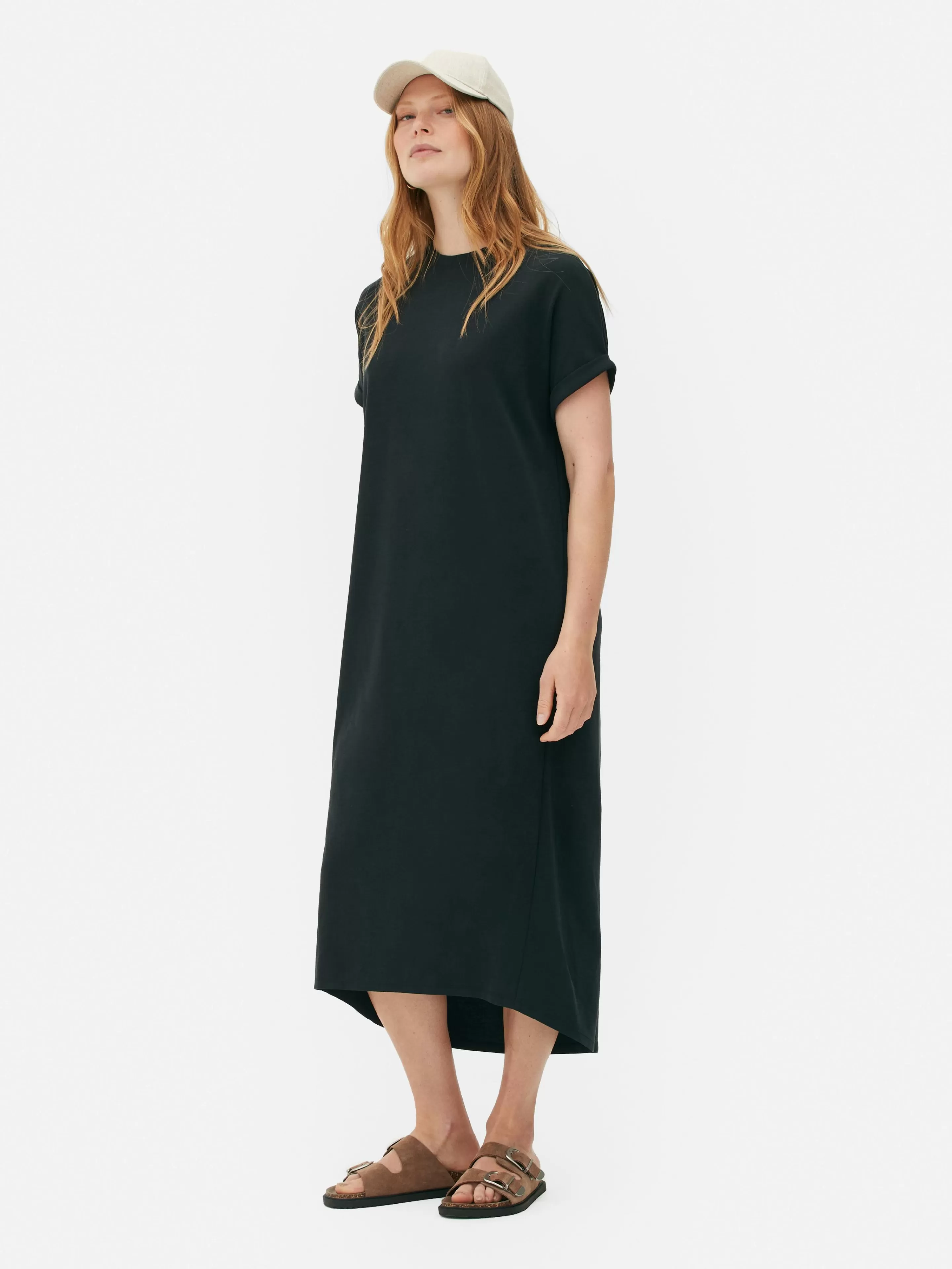 Mujer Primark Vestidos | Vestido Midi Tipo Camiseta De The Edit