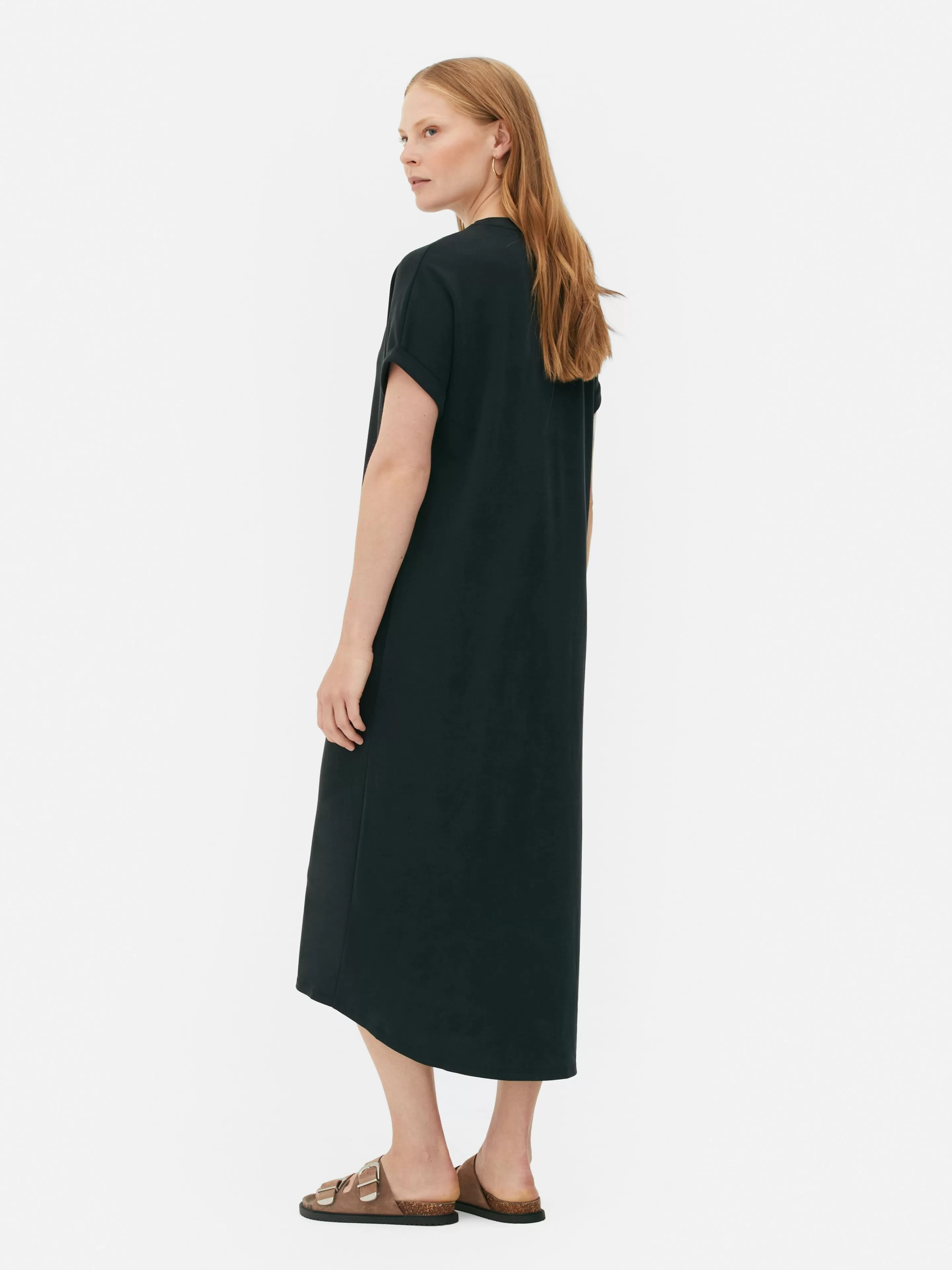 Mujer Primark Vestidos | Vestido Midi Tipo Camiseta De The Edit