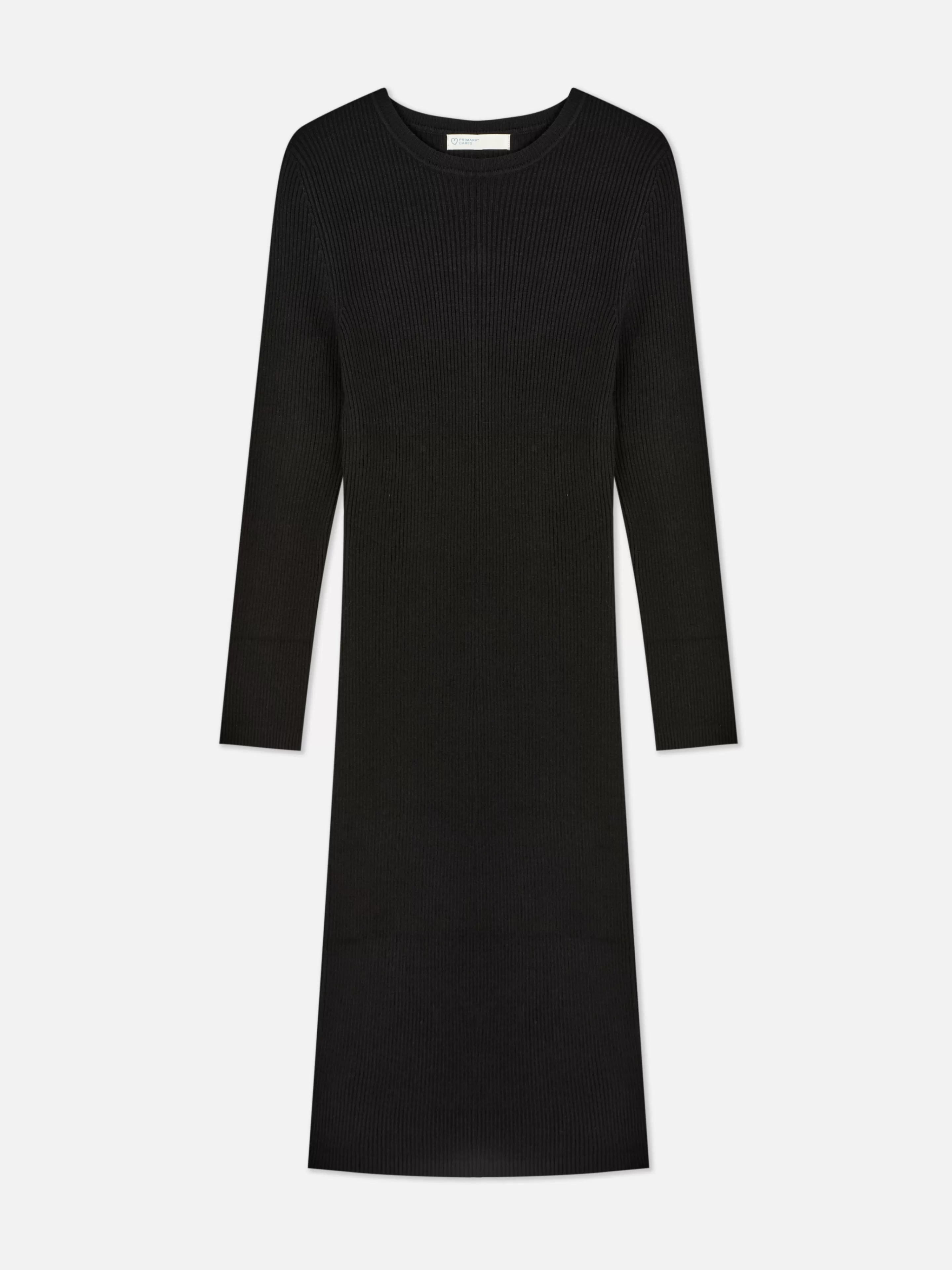 Mujer Primark Vestidos | Vestido Tipo Jersey De Manga Larga Y Cuello Redondo