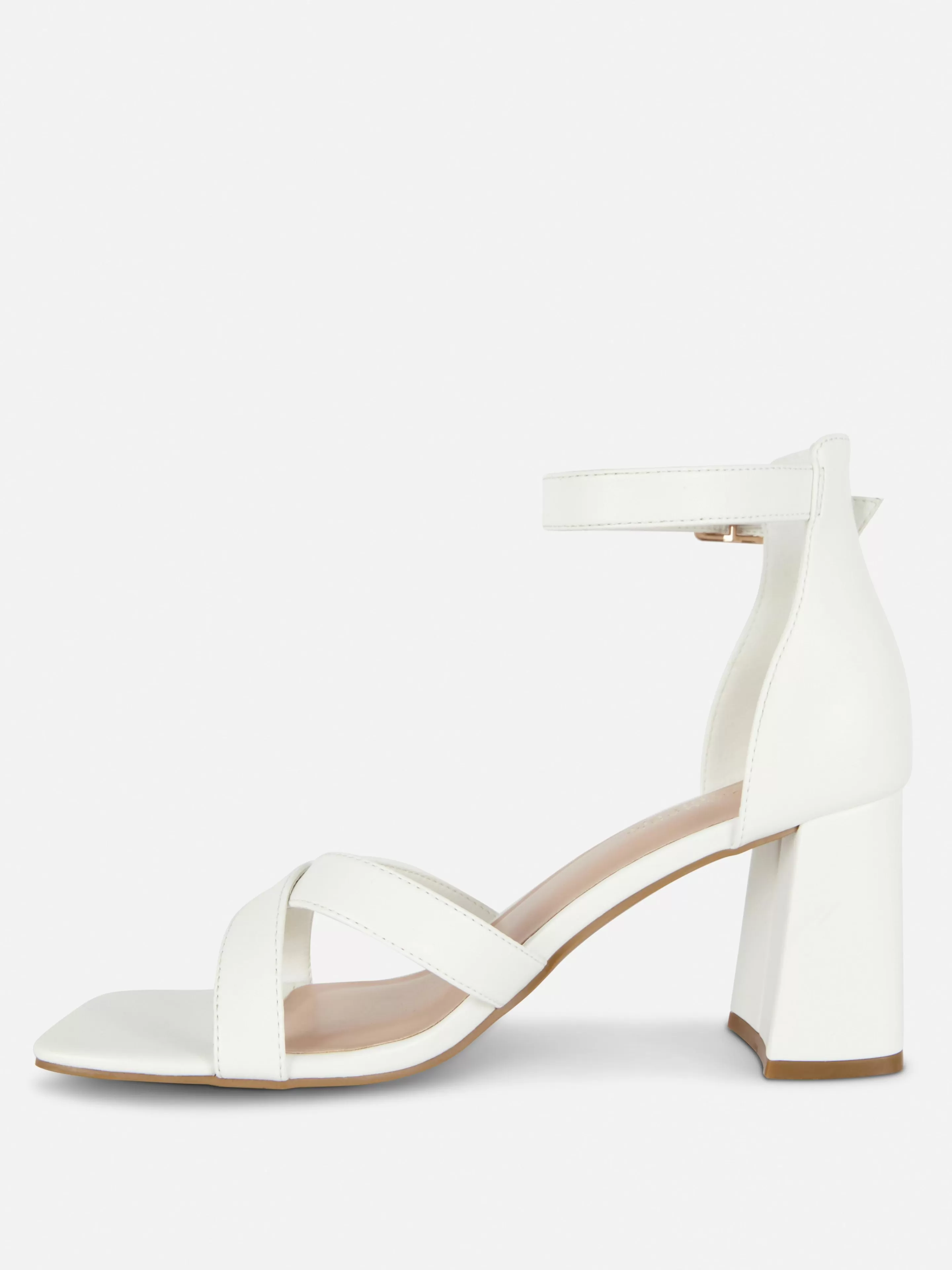 Mujer Primark Tacones | Zapatos De Tacón De Horma Ancha Y Tiras Cruzadas